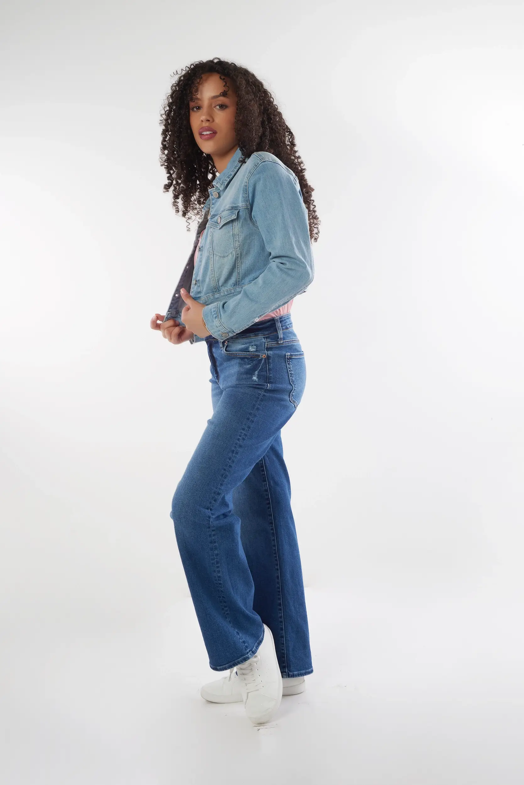 Veste courte en denim - EJ2056 - (E-C8) - Image 14