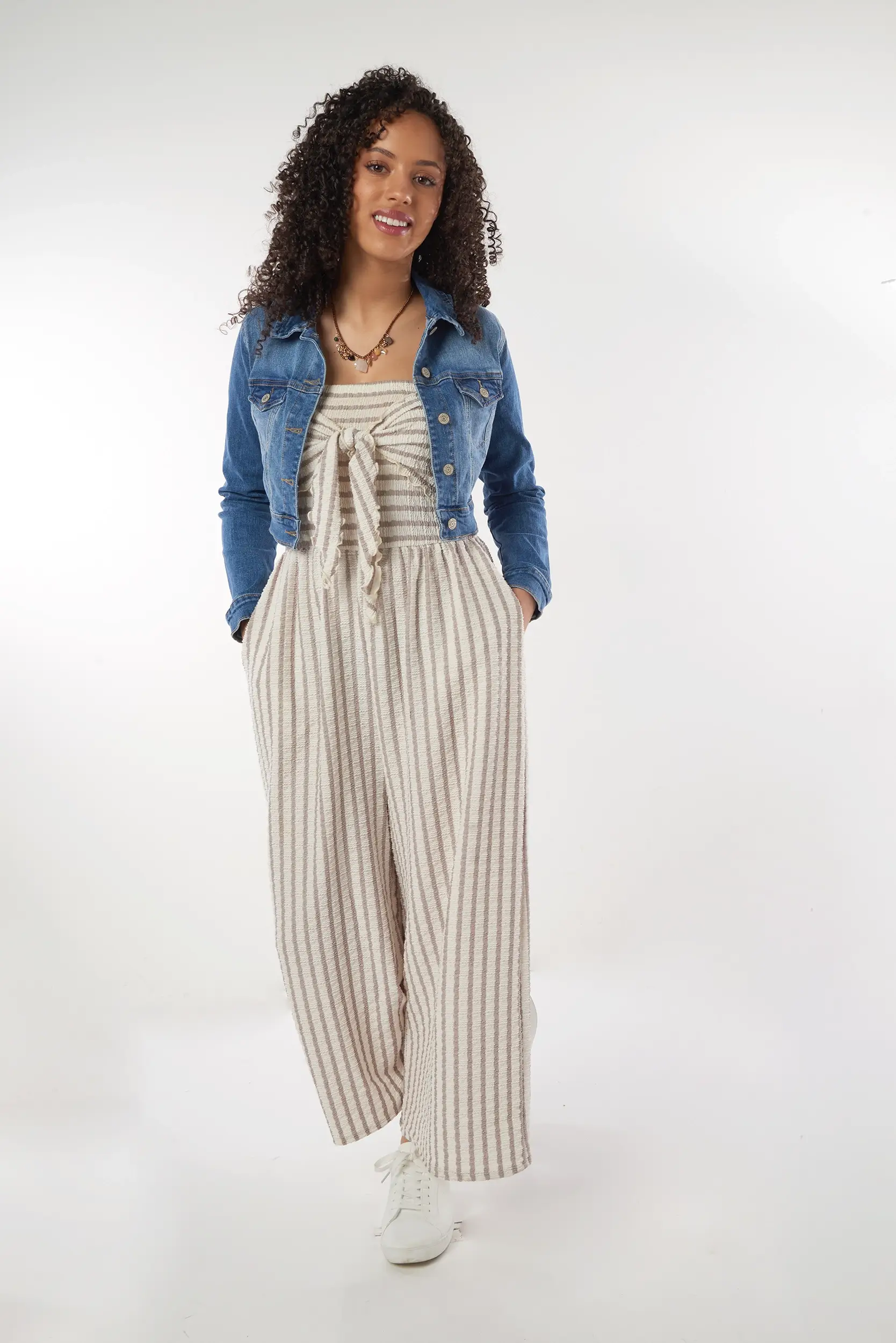 Veste courte en denim - EJ2056 - (E-C8) - Image 4