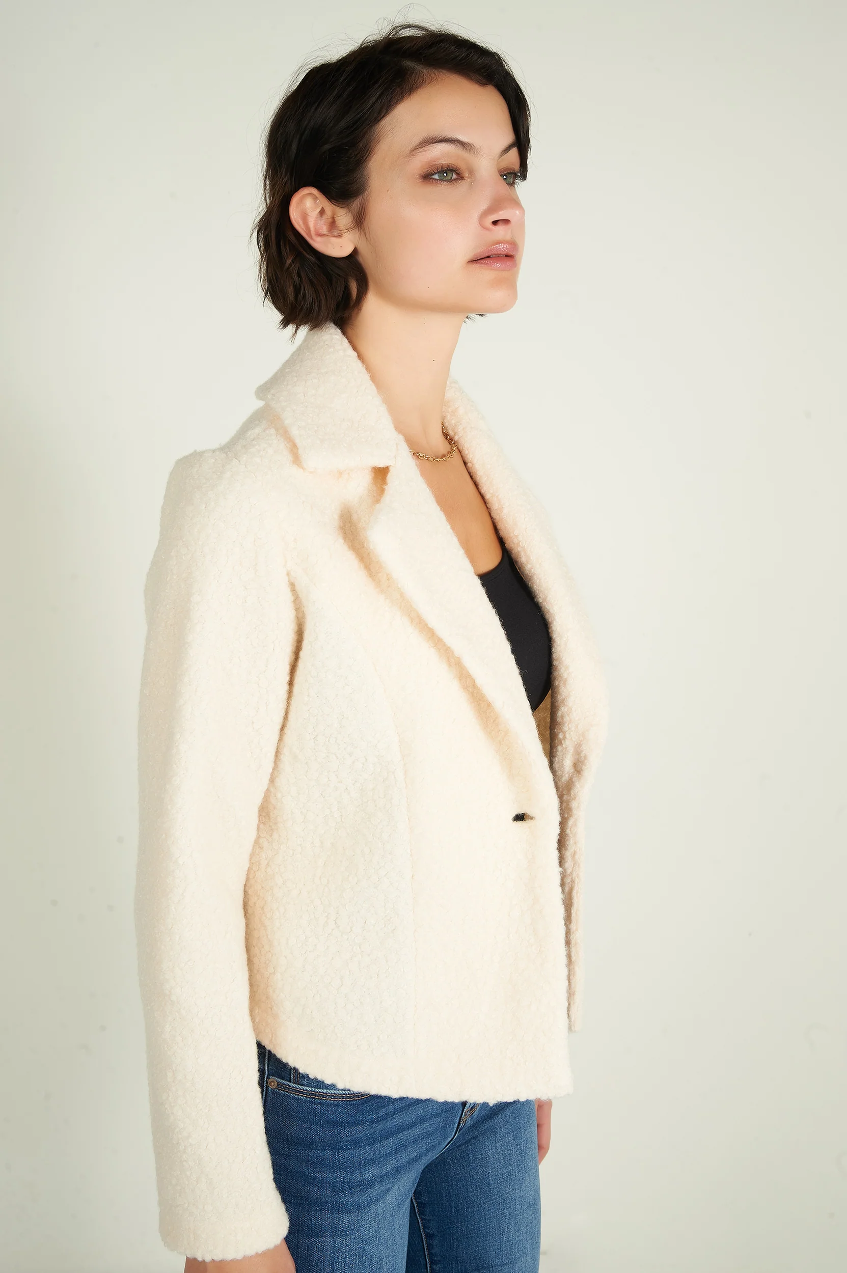 Veste sherpa en tissu bouclé - KOKO - (R-A11) - Image 11