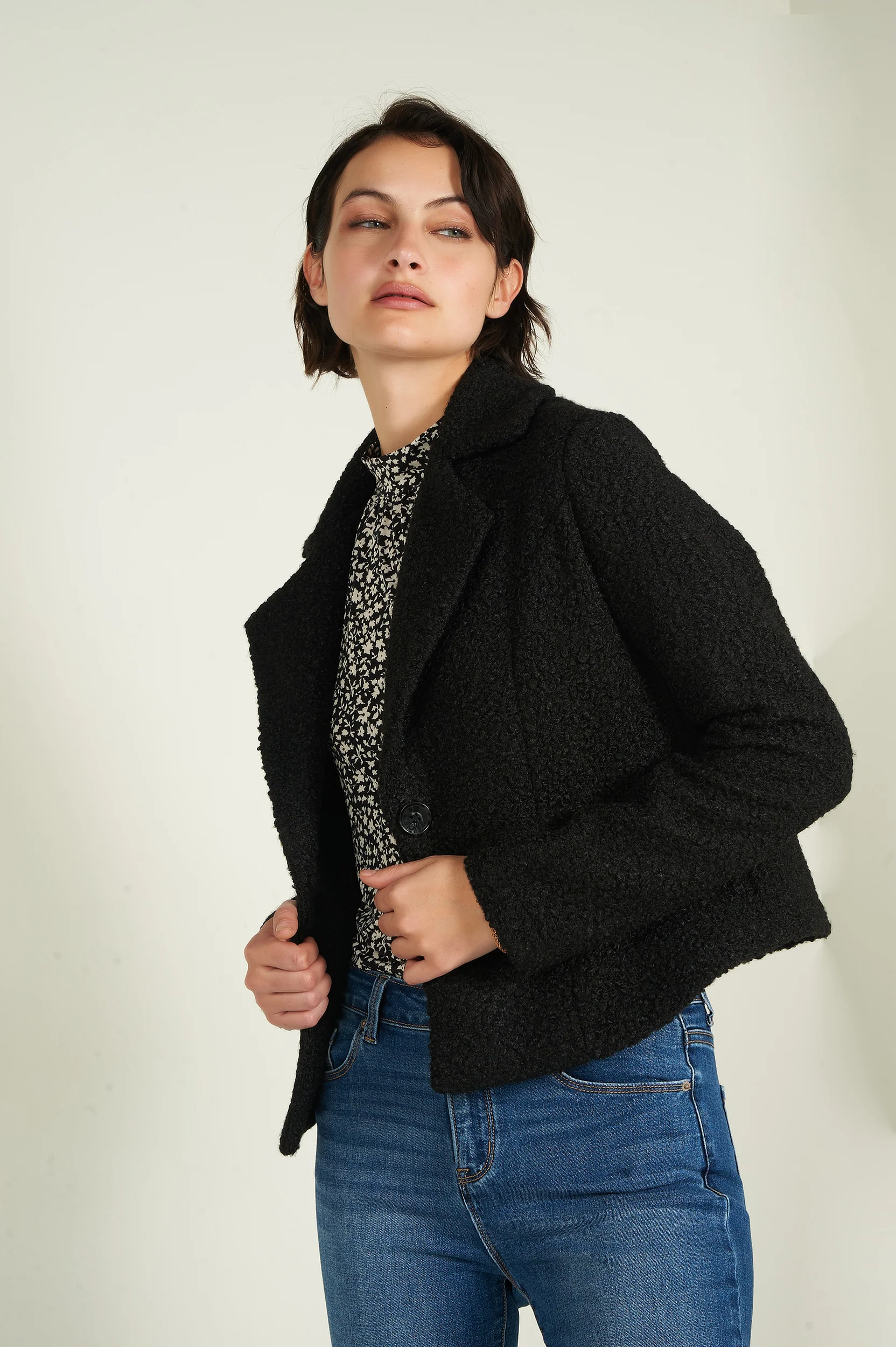 Veste sherpa en tissu bouclé - KOKO - (R-A11) - Image 19