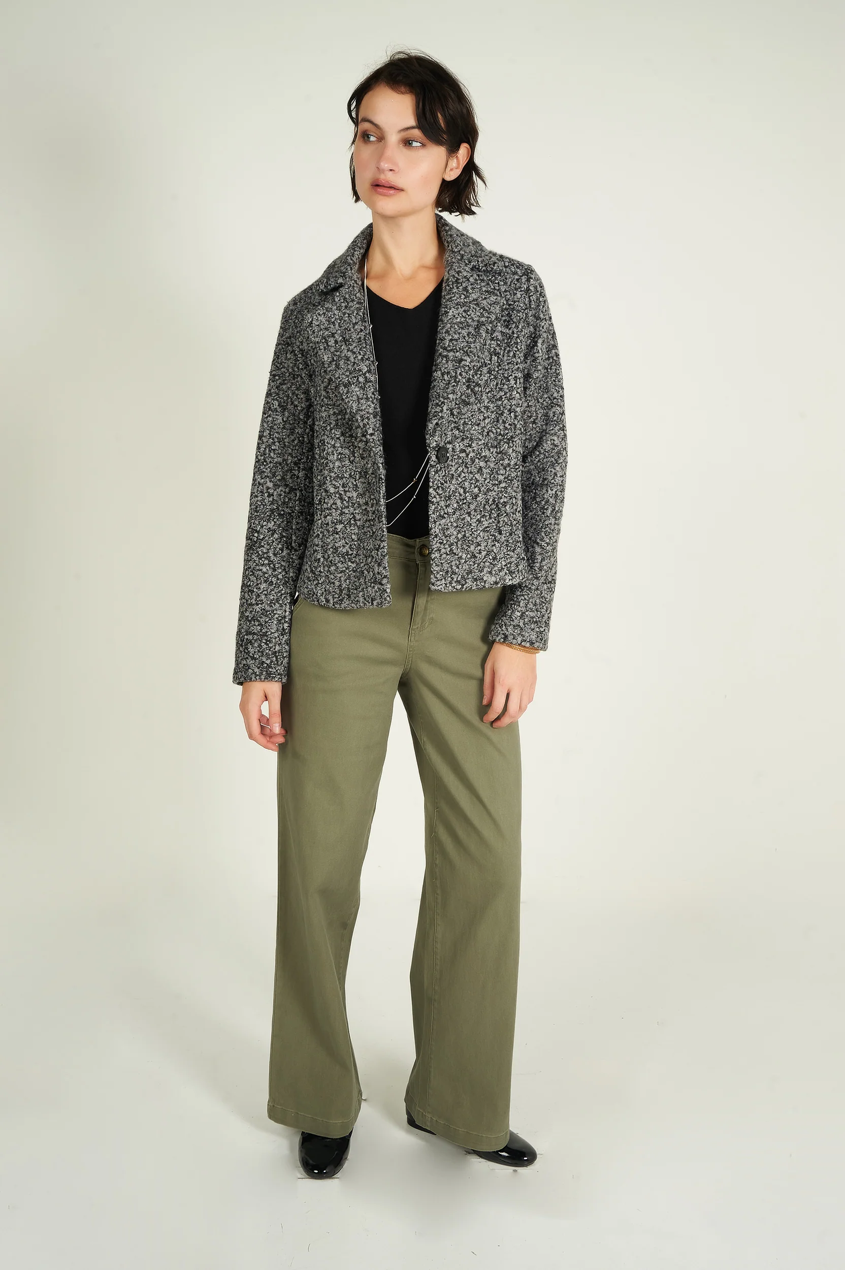 Veste sherpa en tissu bouclé - KOKO - (R-A11) - Image 5
