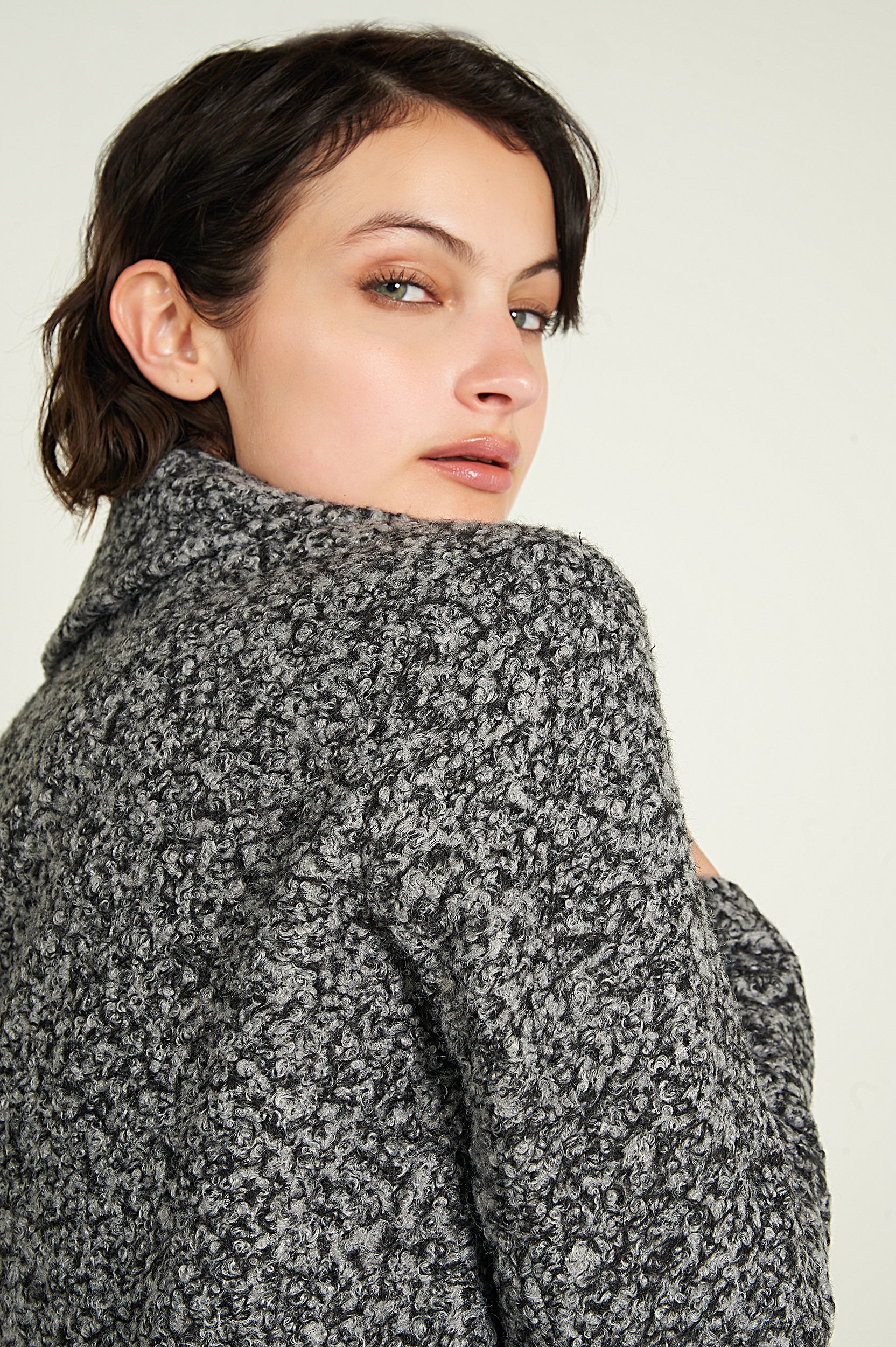 Veste sherpa en tissu bouclé - KOKO - (R-A11) - Image 8