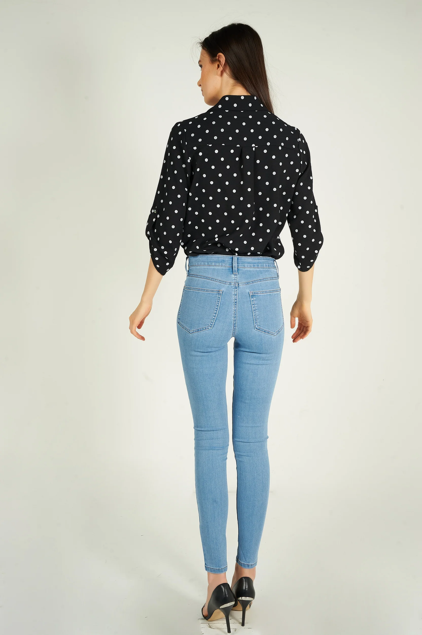 Jean à jambe étroite - CJ21038H18B - (E-C16) - Image 10