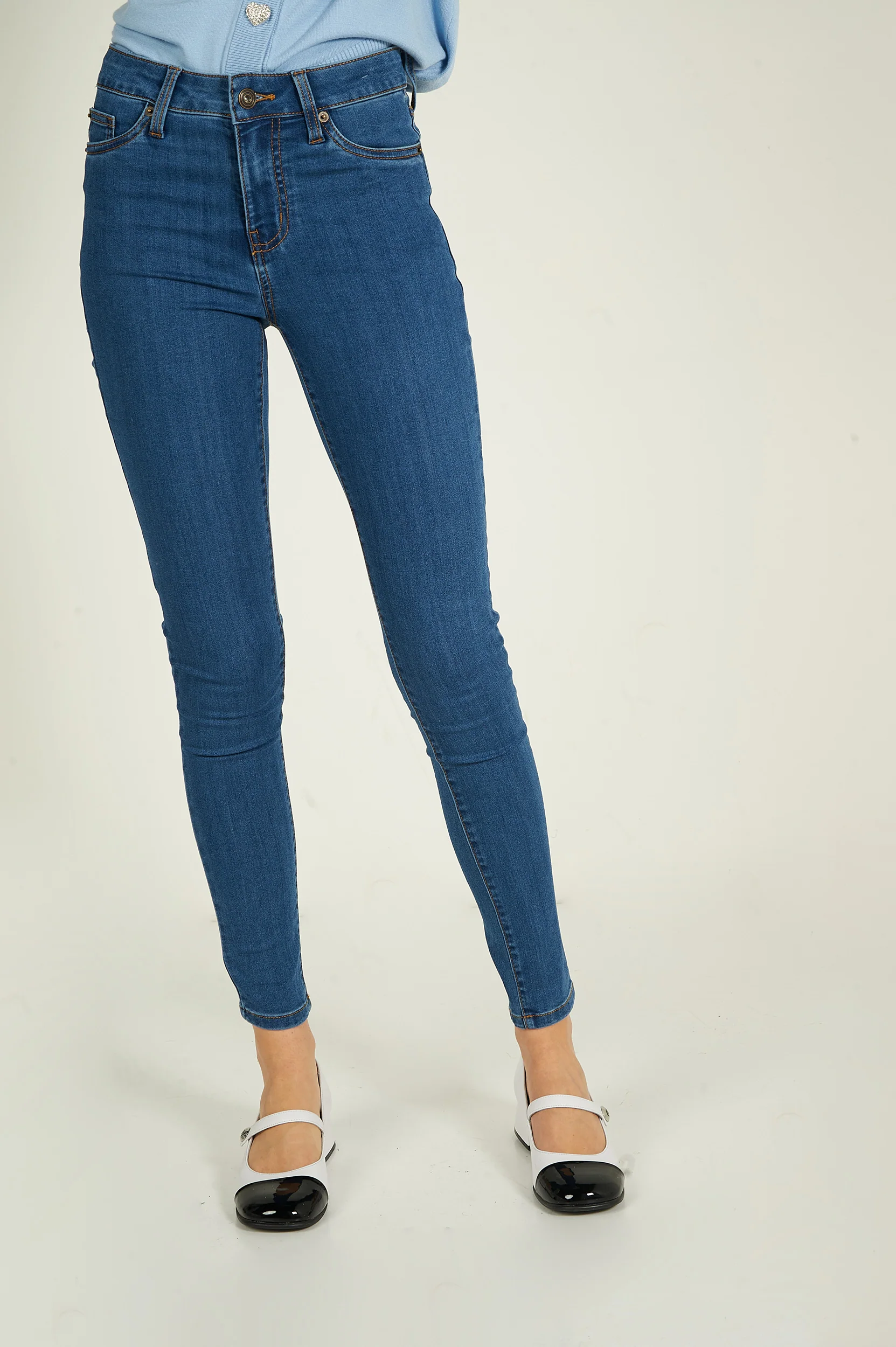 Jean à jambe étroite - CJ21038H18B - (E-C16) - Image 12