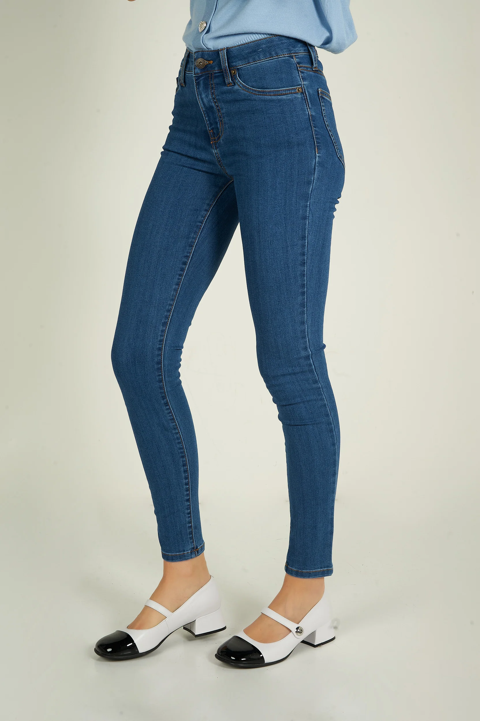 Jean à jambe étroite - CJ21038H18B - (E-C16) - Image 14