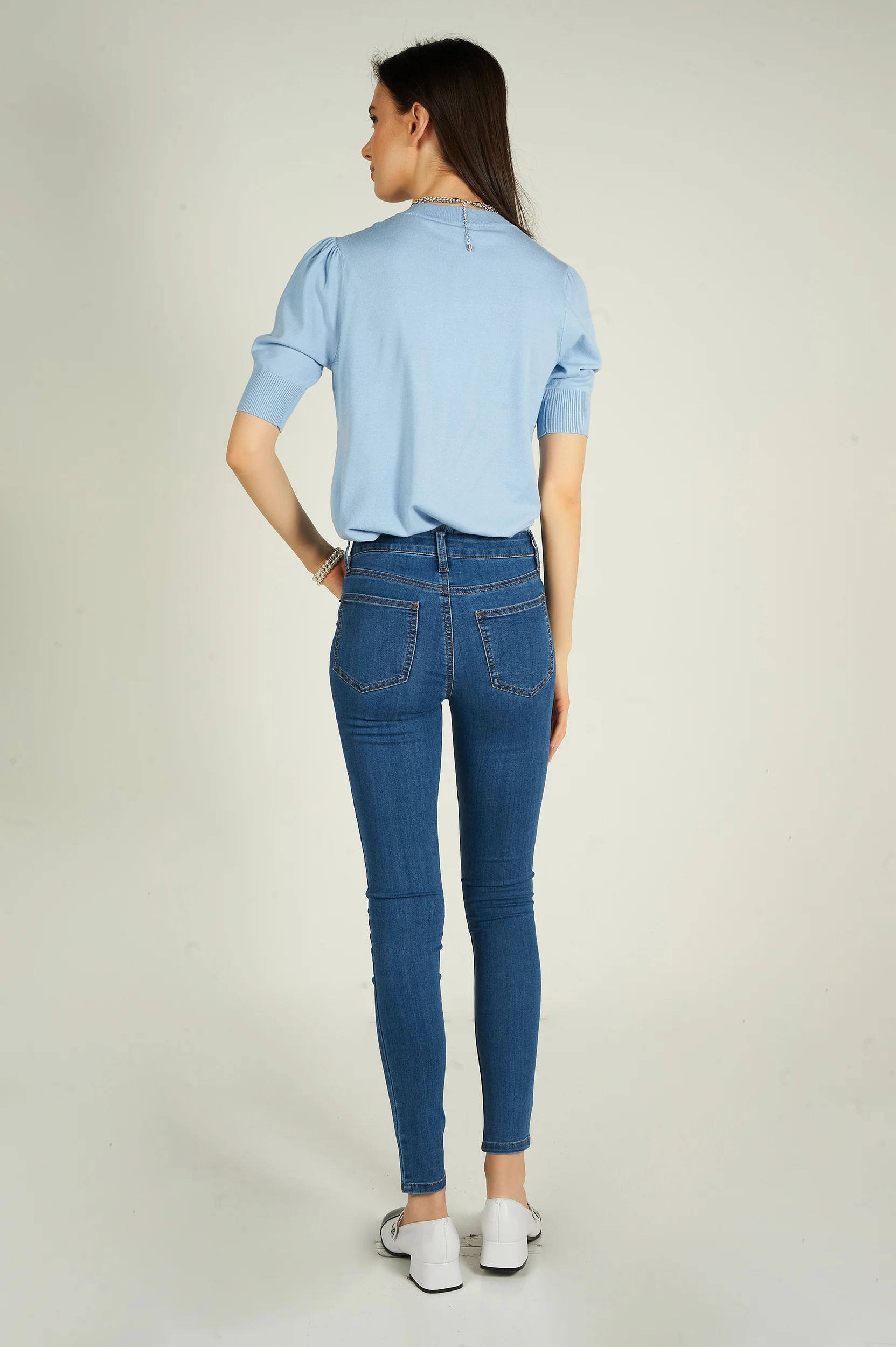 Jean à jambe étroite - CJ21038H18B - (E-C16) - Image 16
