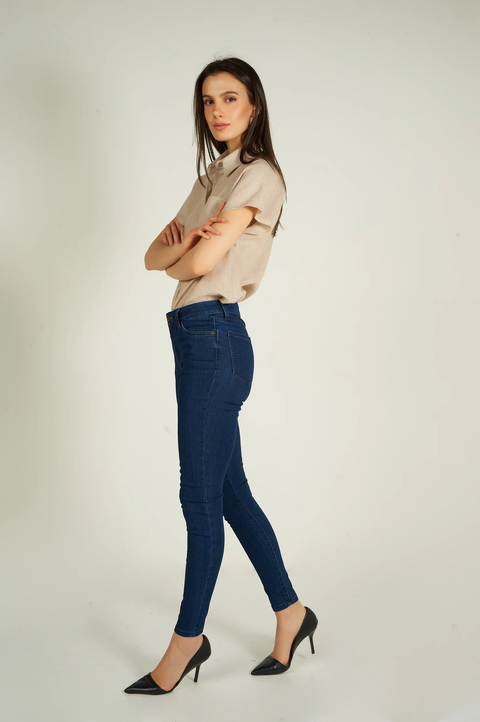 Jean à jambe étroite - CJ21038H18B - (E-C16) - Image 5