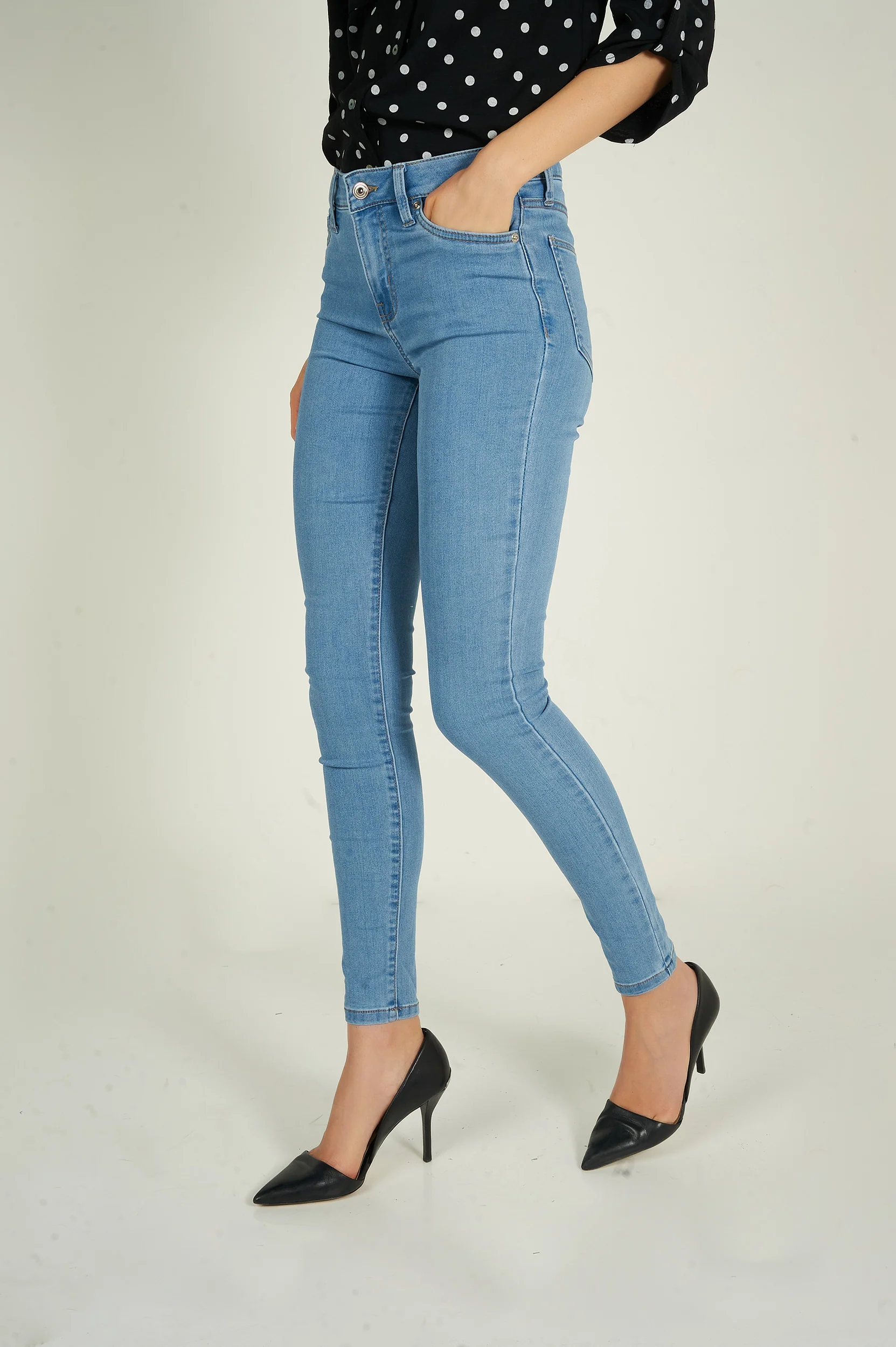 Jean à jambe étroite - CJ21038H18B - (E-C16) - Image 8