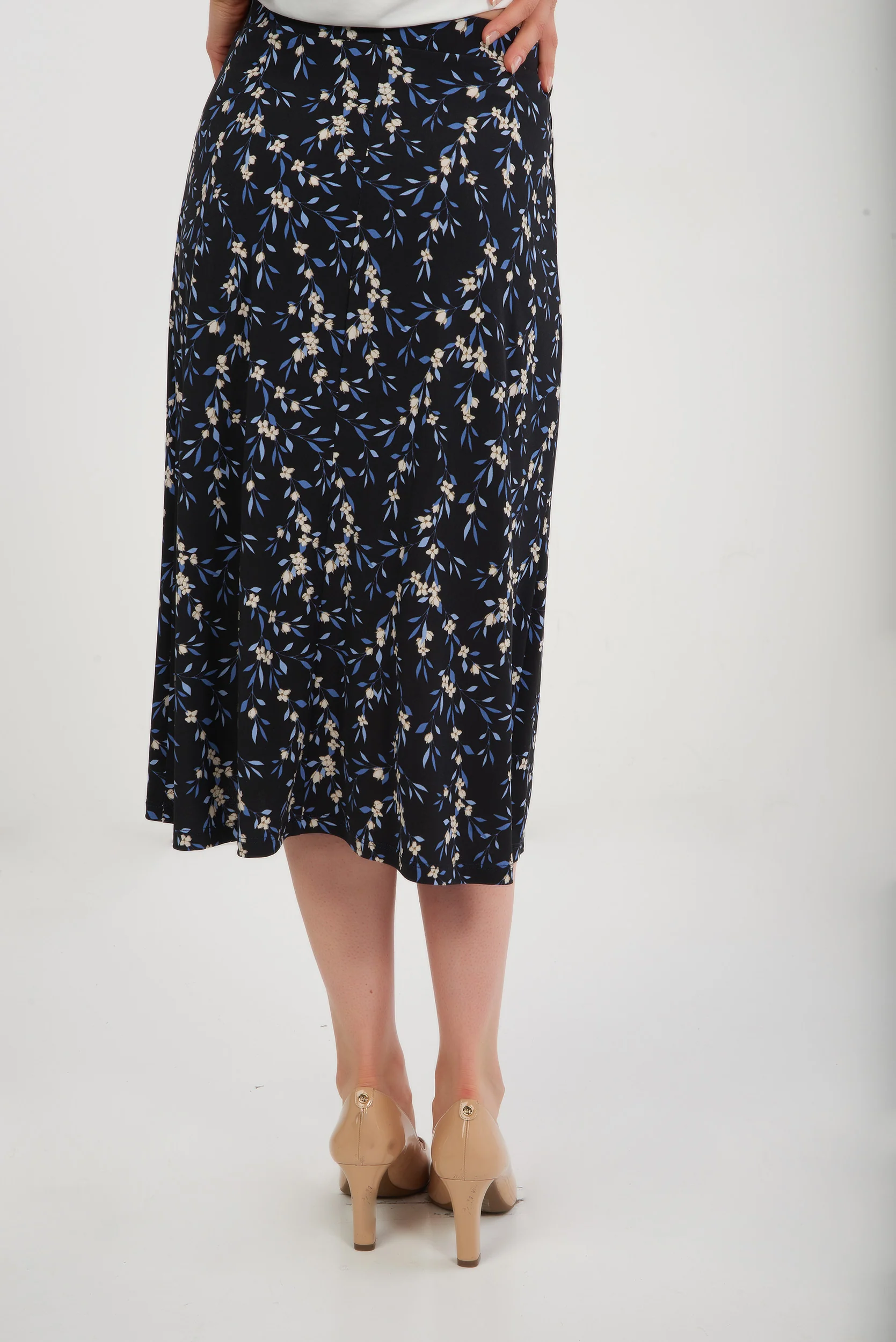 Jupe midi fleurie - ESTEBANA - (R-B4) - Image 3