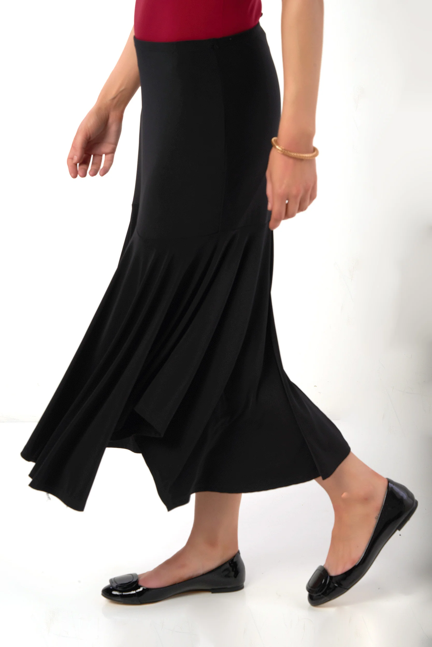 Jupe midi asymétrique - ATARA - (R-A17) - Image 3