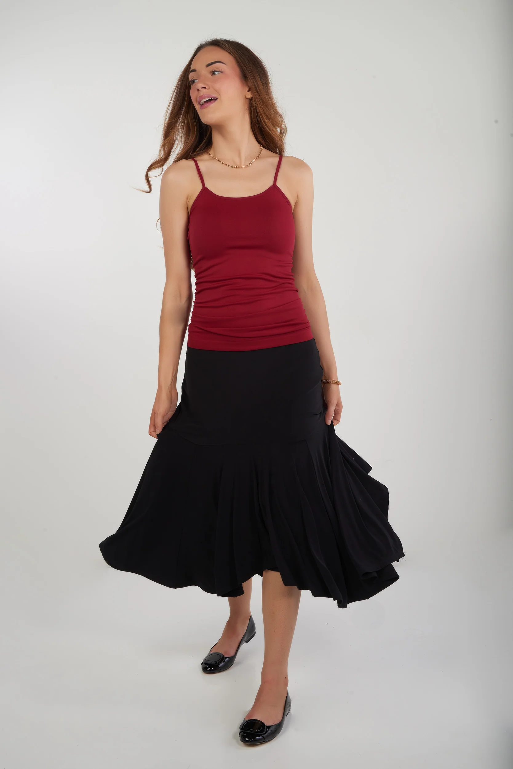 Jupe midi asymétrique - ATARA - (R-A17) - Image 8