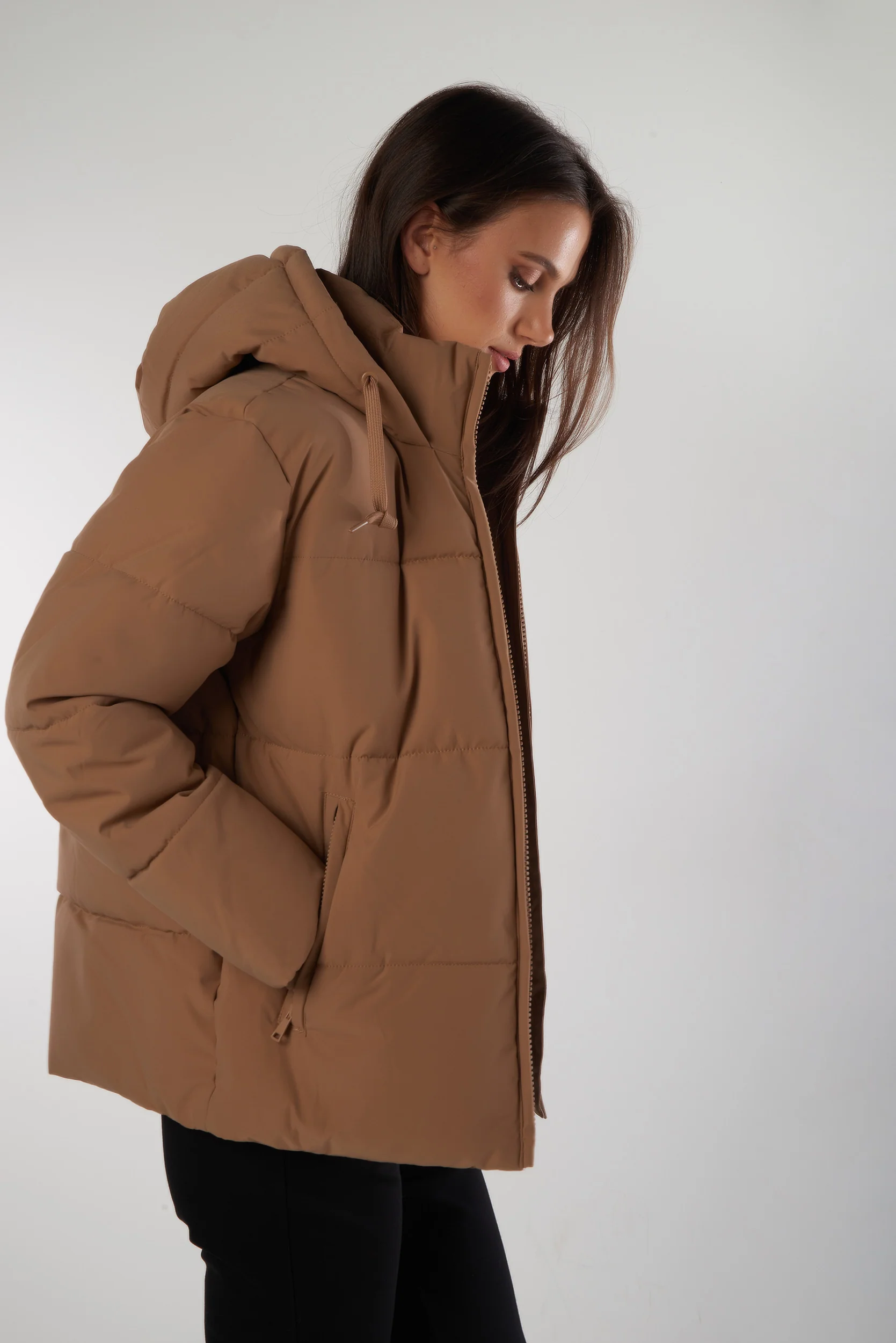 Manteau court à capuche - MAINA - (E-C3) - Image 10