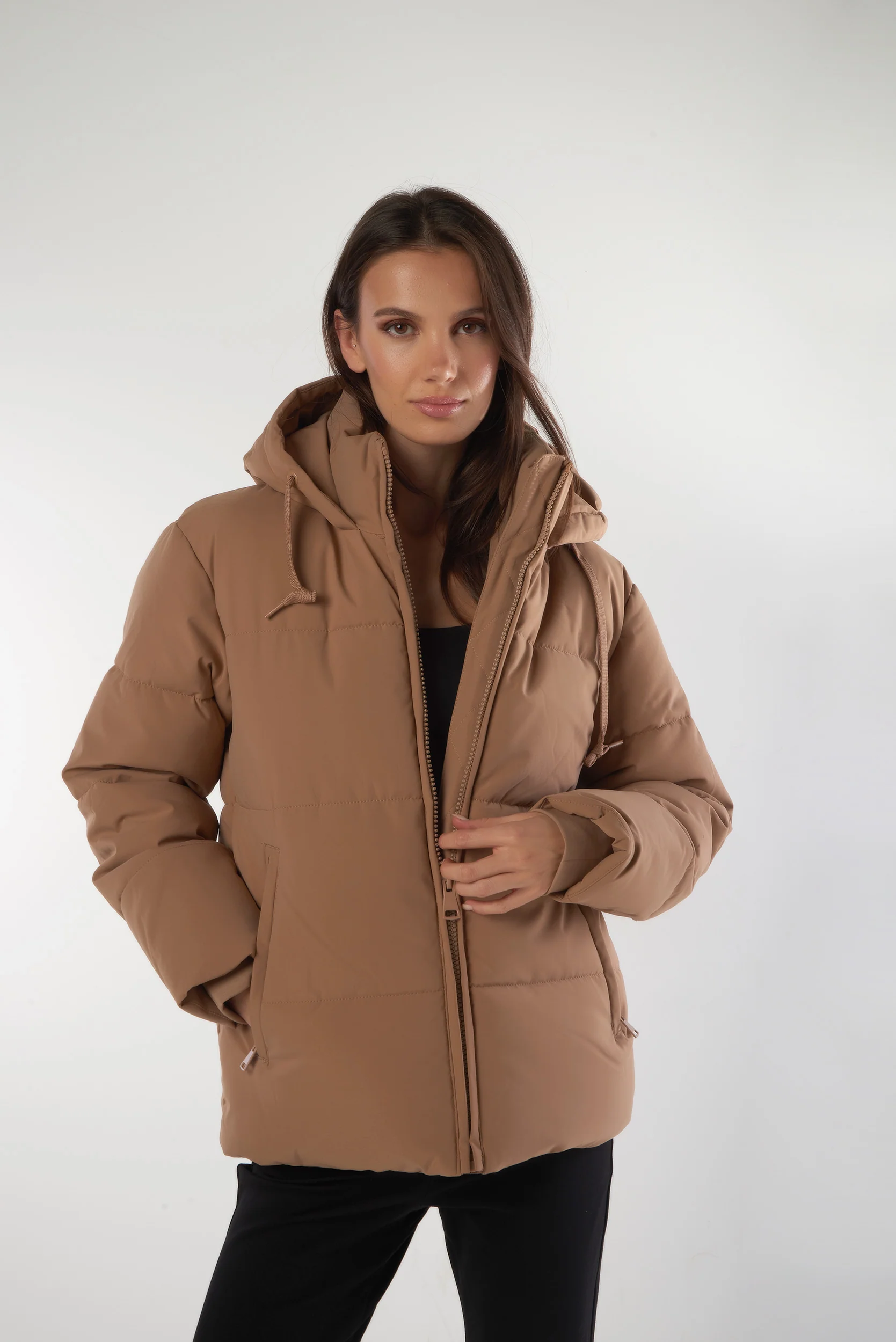 Manteau court à capuche - MAINA - (E-C3) - Image 11