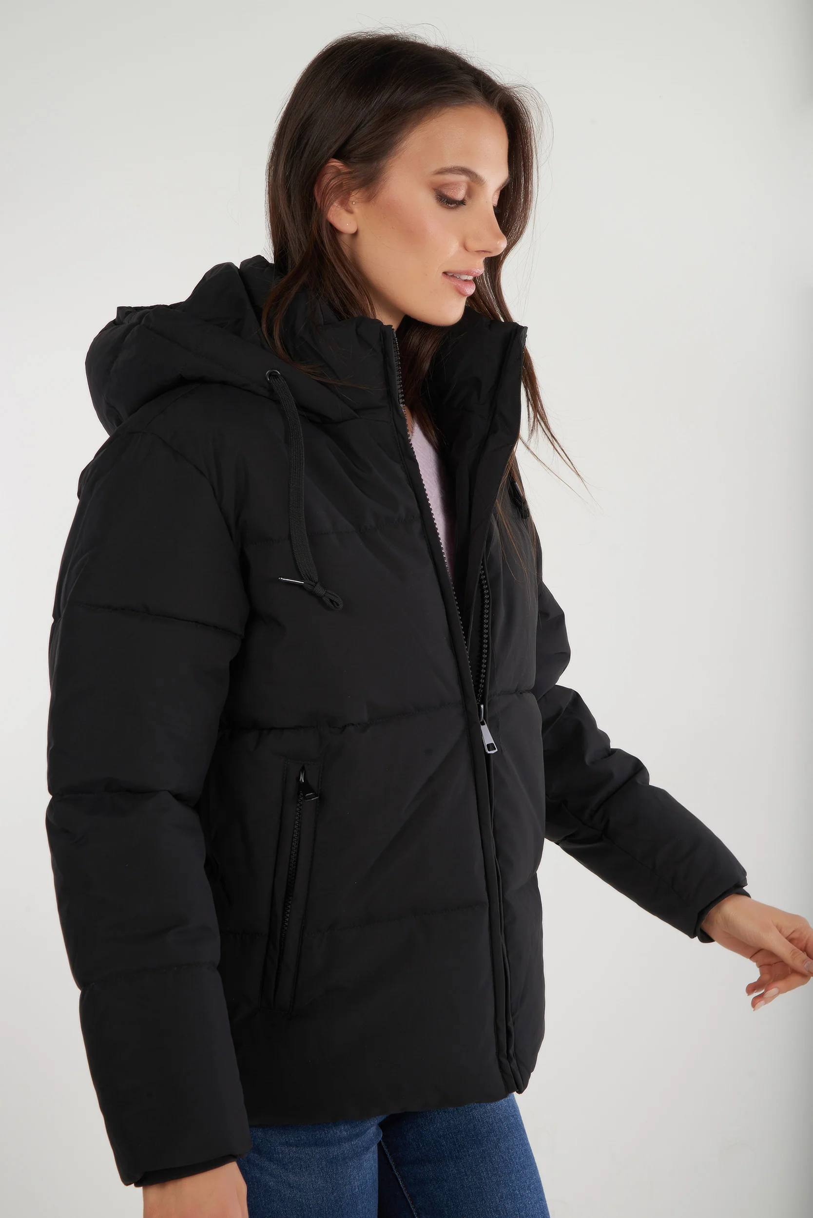 Manteau court à capuche - MAINA - (E-C3) - Image 3