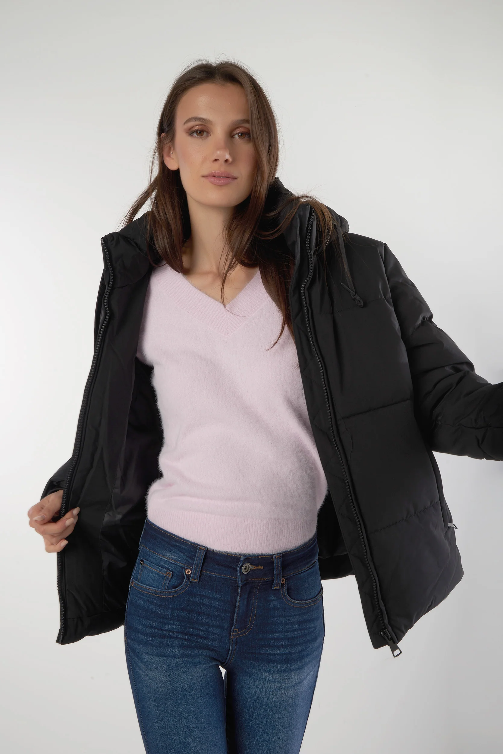 Manteau court à capuche - MAINA - (E-C3) - Image 4