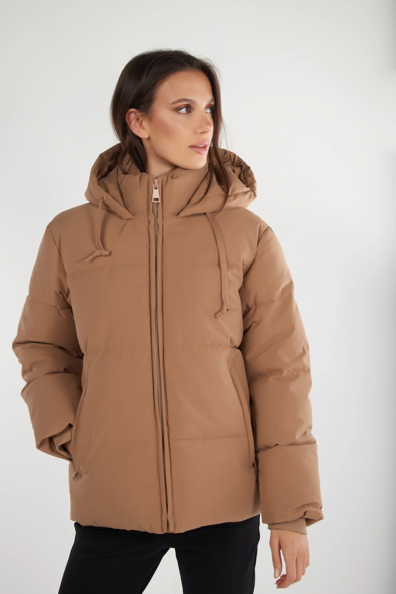 Manteau court à capuche - MAINA - (E-C3) - Image 8