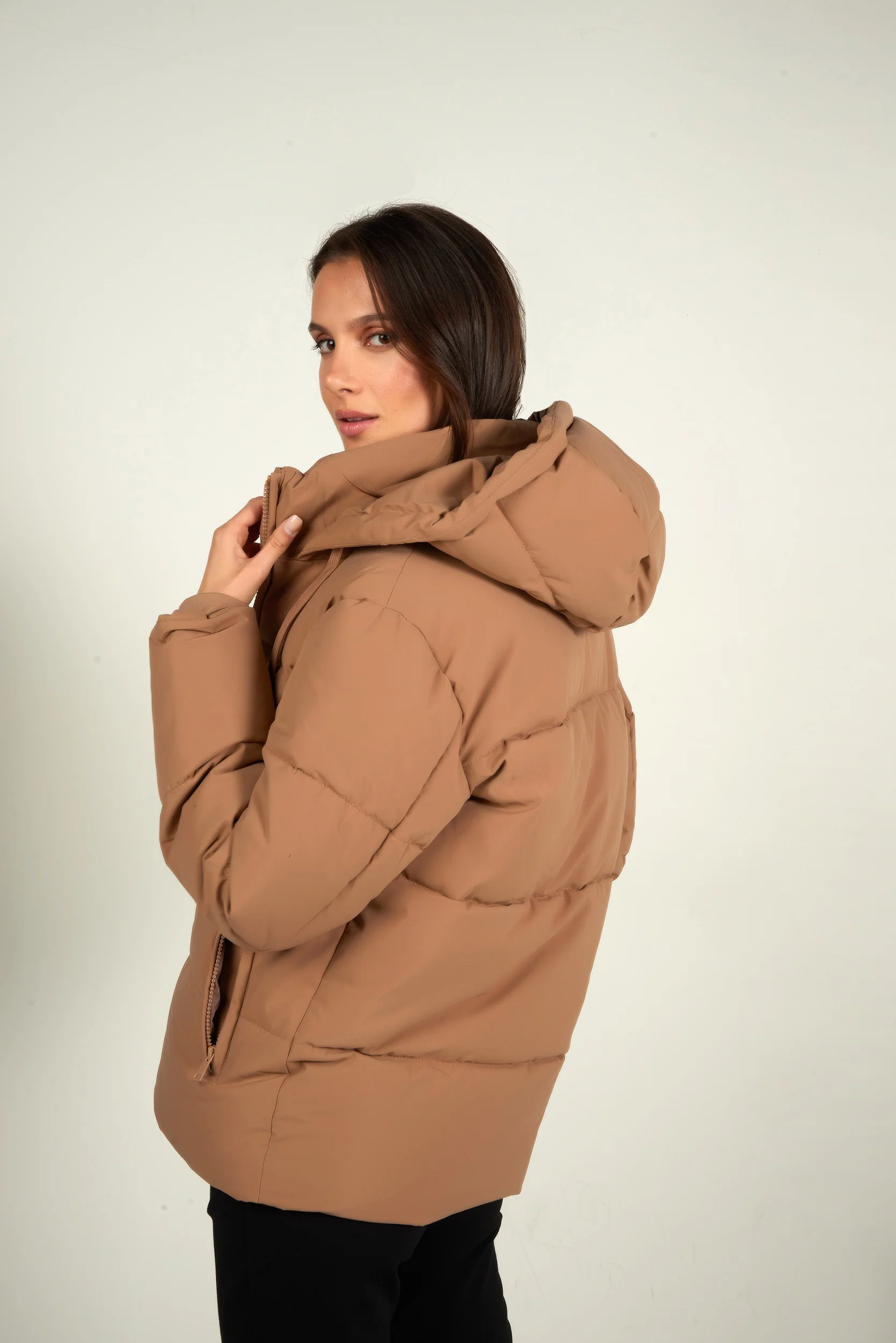 Manteau court à capuche - MAINA - (E-C3) - Image 9