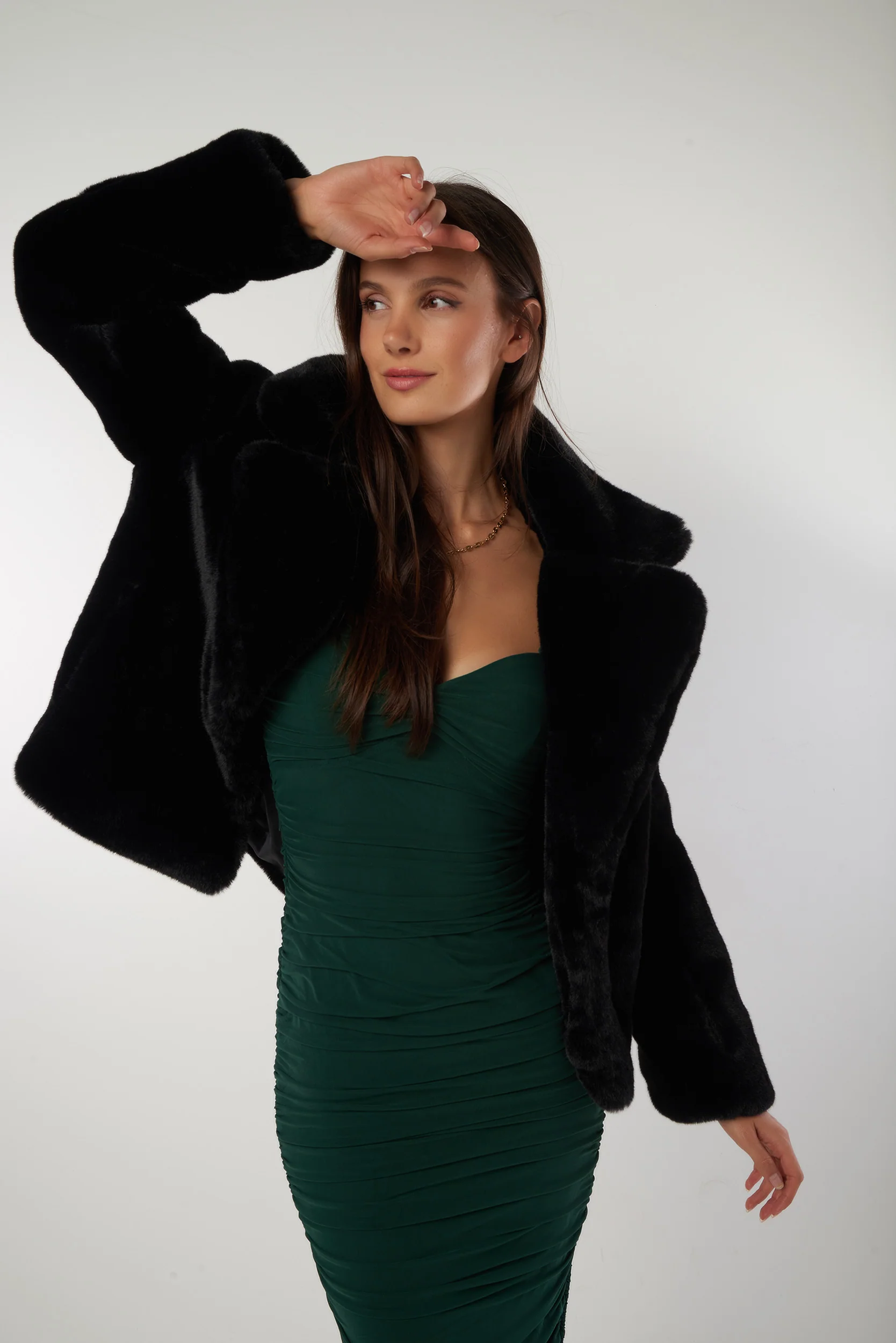 Manteau court en fourrure - DIANA -  (E-C6) - Image 13