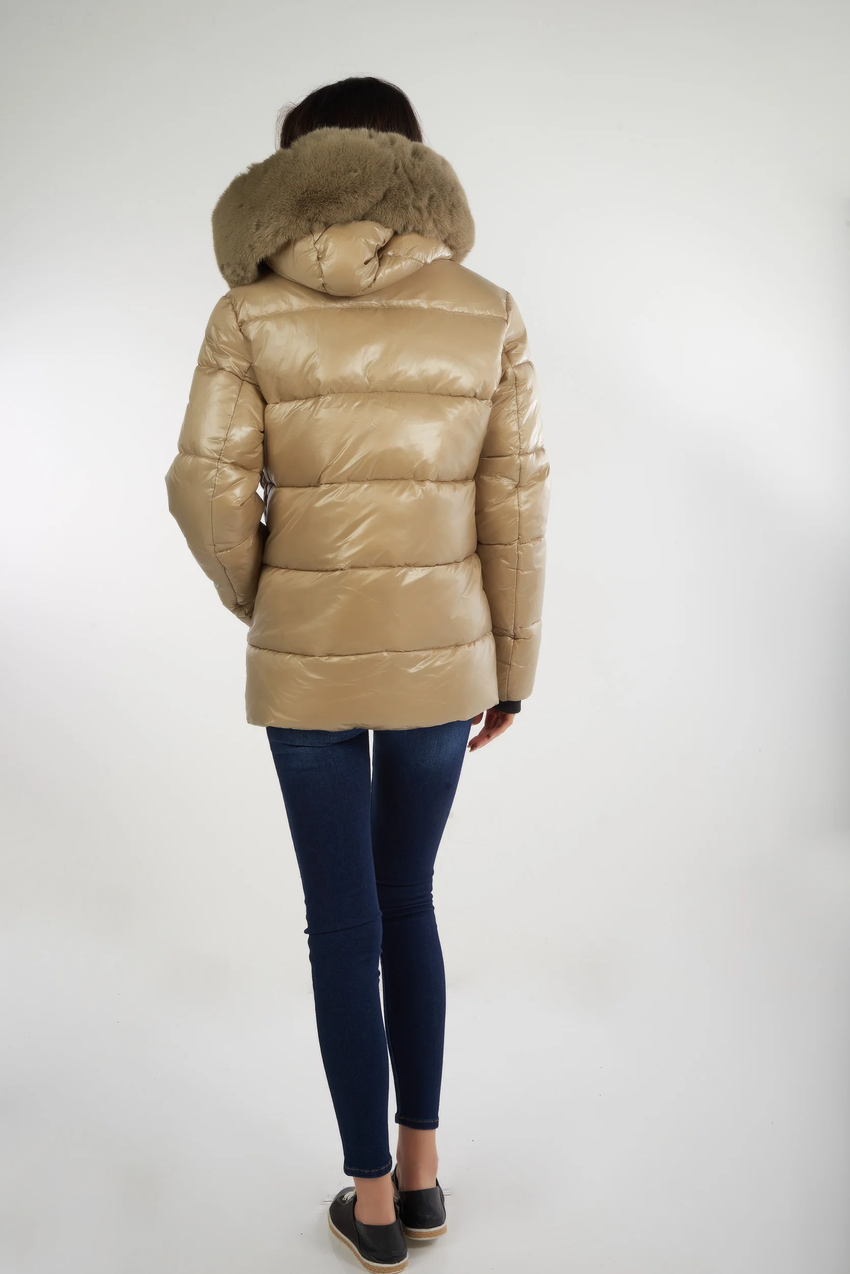 Manteau court à capuche en fourrure - MALAK - (E-C3) - Image 18