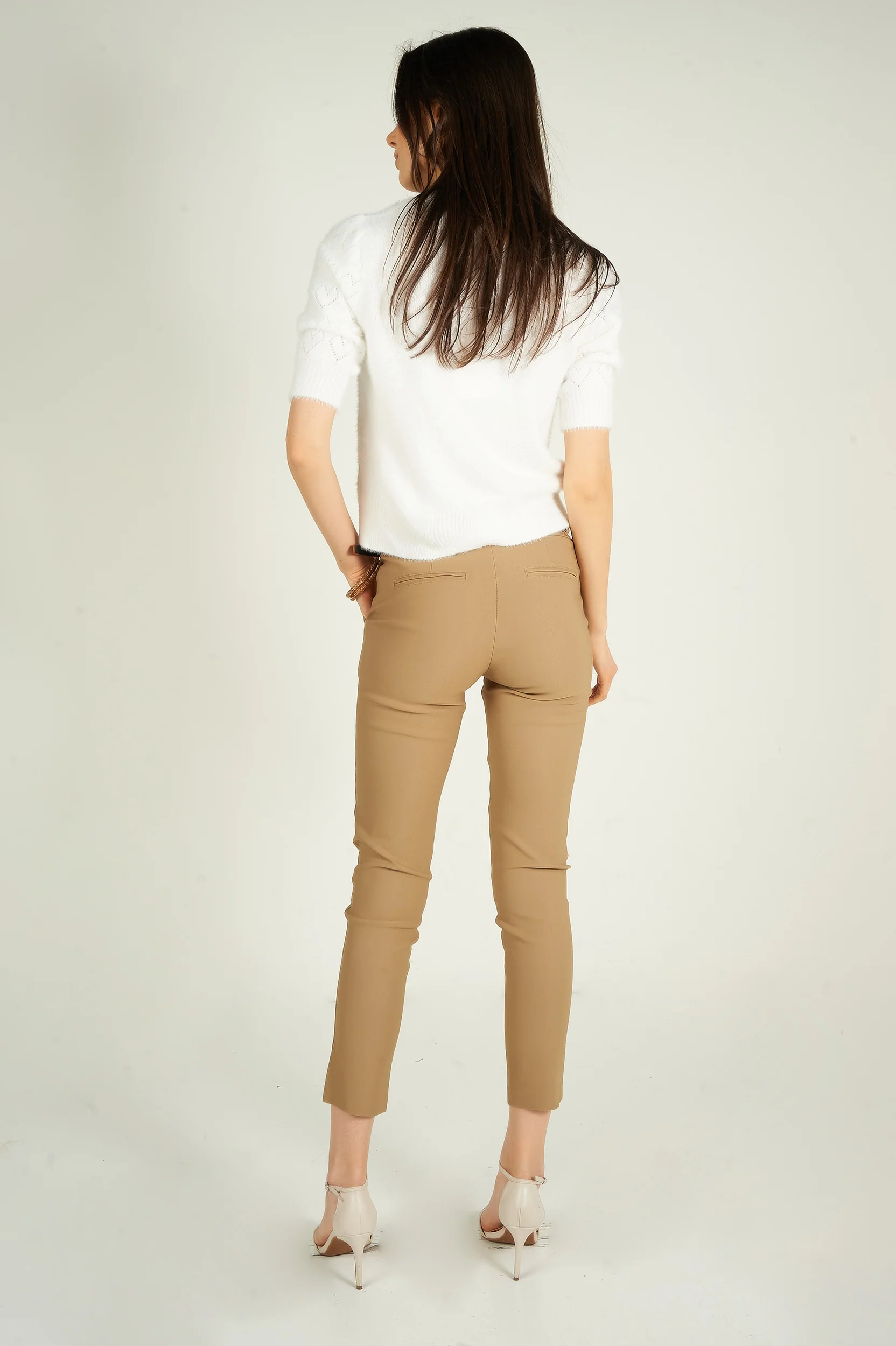 Pantalon à jambe étroite avec ceinture - HP9080-Y1 - (E-C1) - Image 10