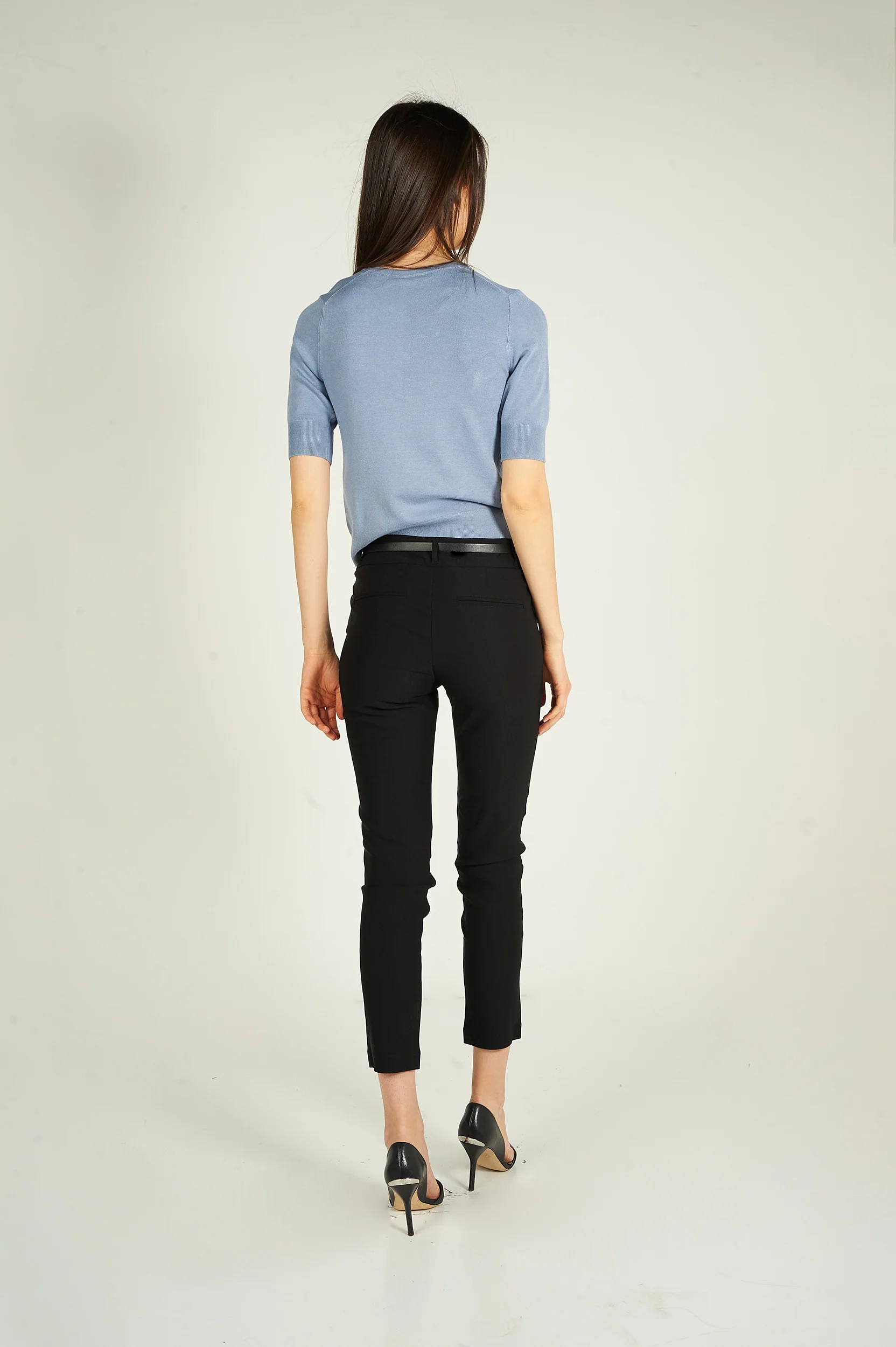 Pantalon à jambe étroite avec ceinture - HP9080-Y1 - (E-C1) - Image 16