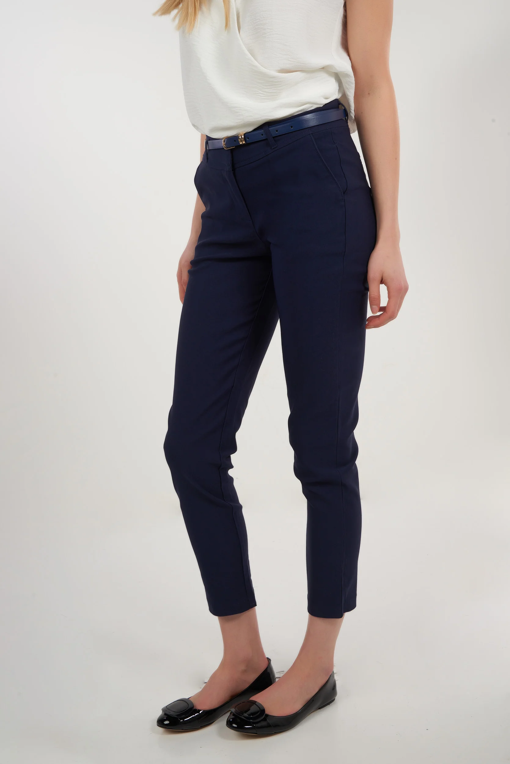 Pantalon à jambe étroite avec ceinture - HP9080-Y1 - (E-C1) - Image 20