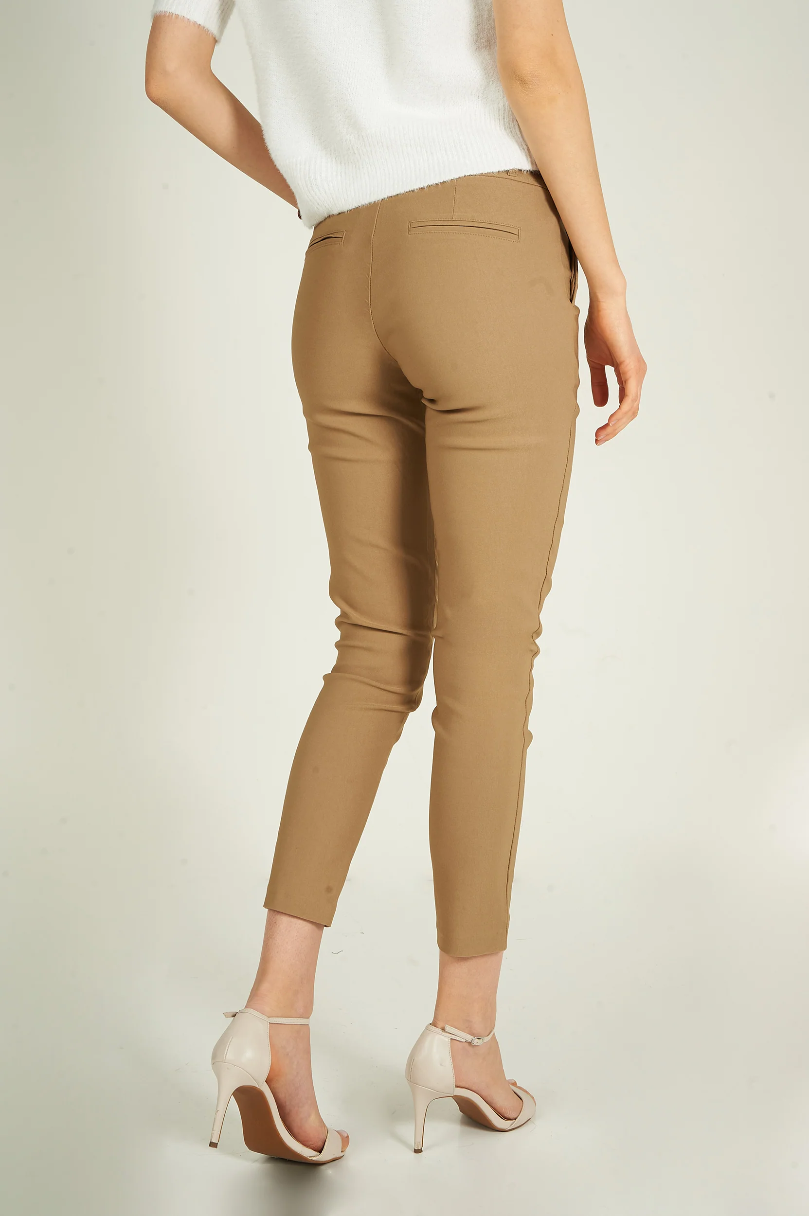 Pantalon à jambe étroite avec ceinture - HP9080-Y1 - (E-C1) - Image 7