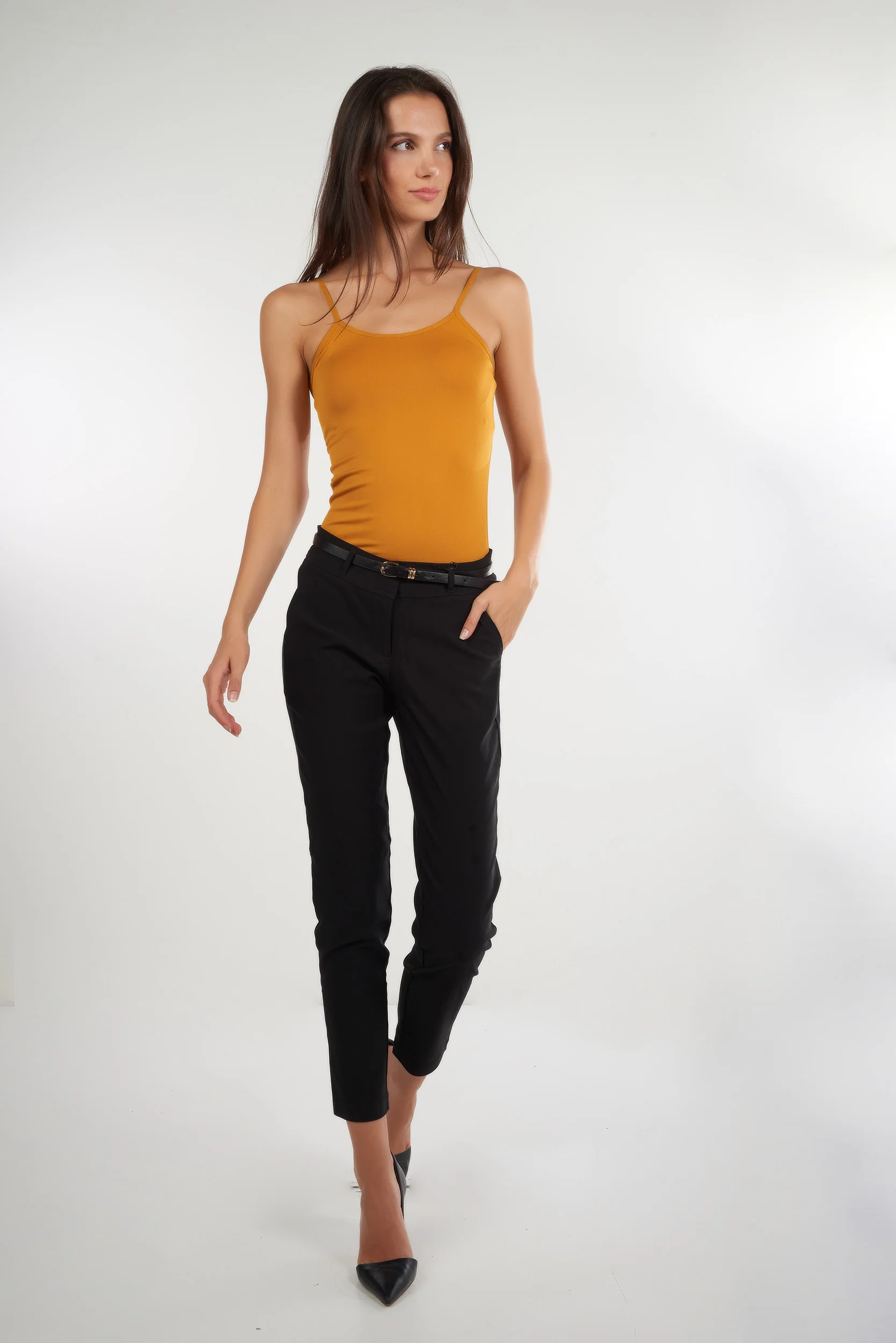 Pantalon étroit avec ceinture - HP9080-Y2 - (E-C2) - Image 10