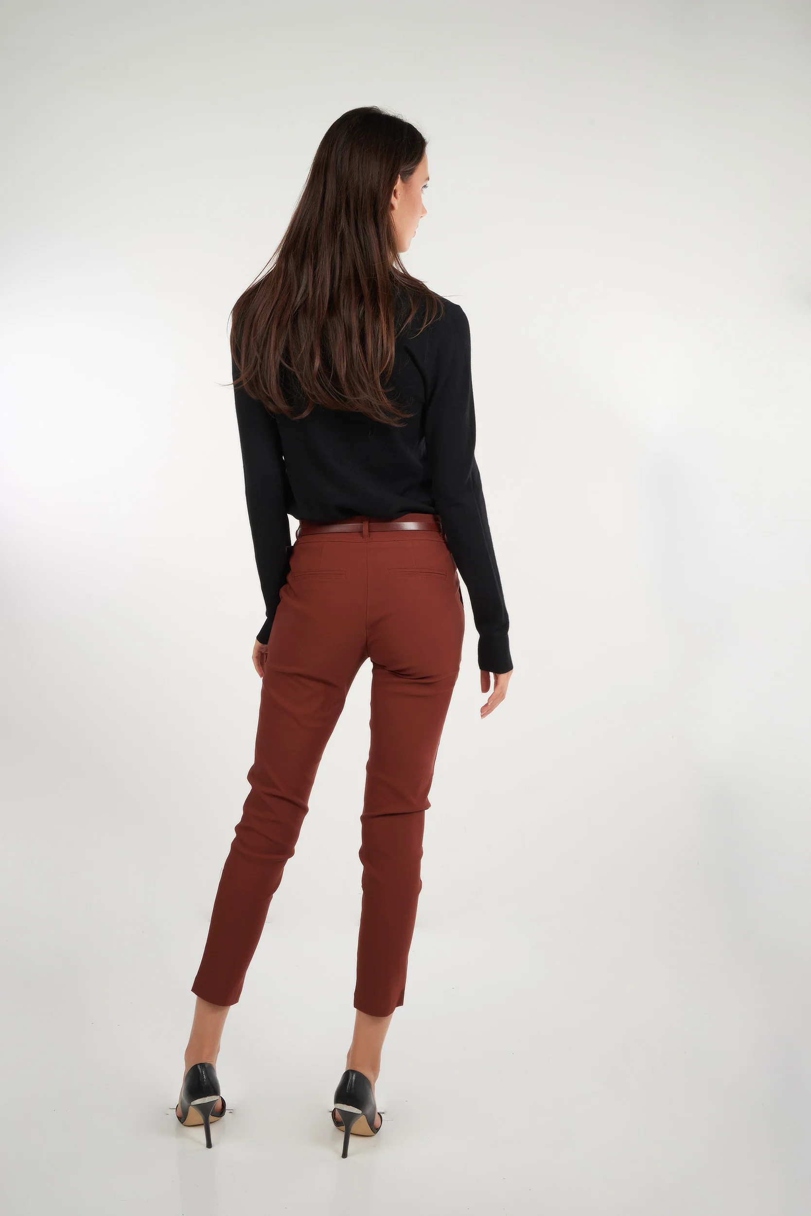 Pantalon étroit avec ceinture - HP9080-Y2 - (E-C2) - Image 5