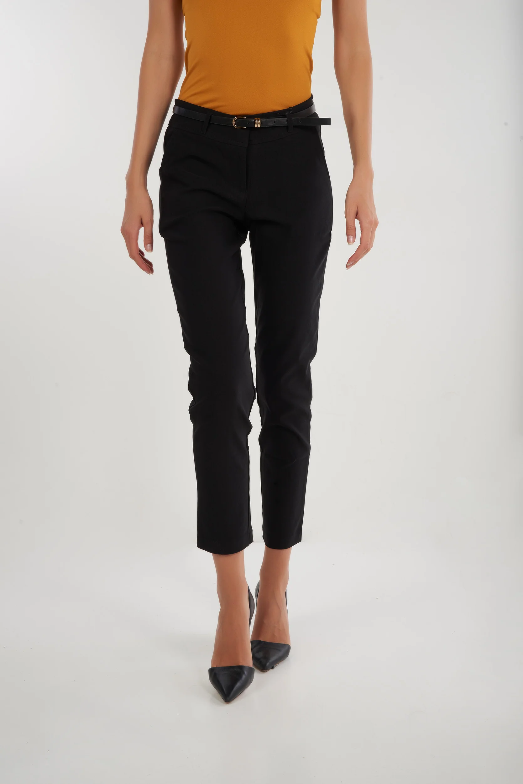 Pantalon étroit avec ceinture - HP9080-Y2 - (E-C2) - Image 7