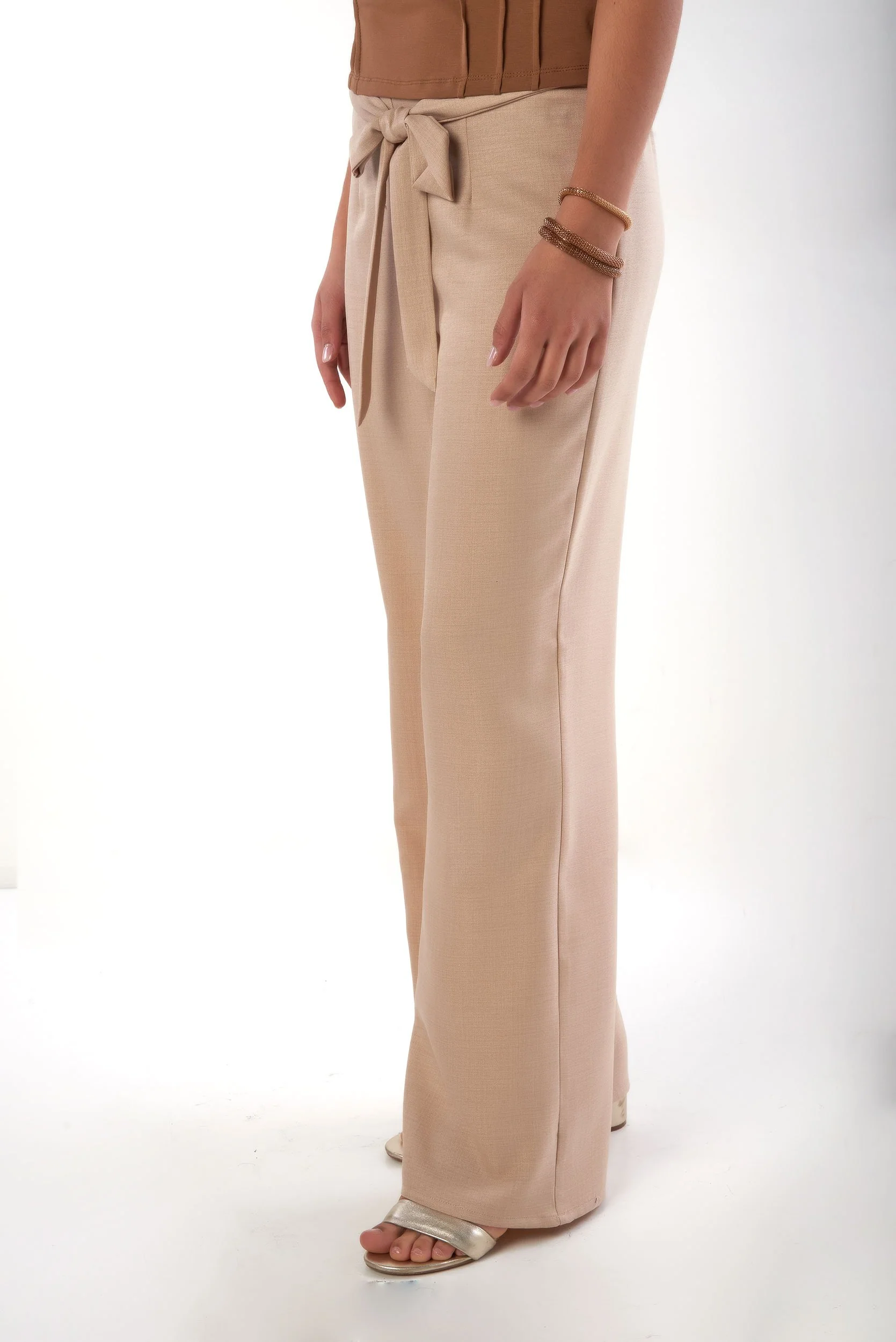 Pantalon à Ceinture Nouée - PONI2 - (R-B5) - Image 3
