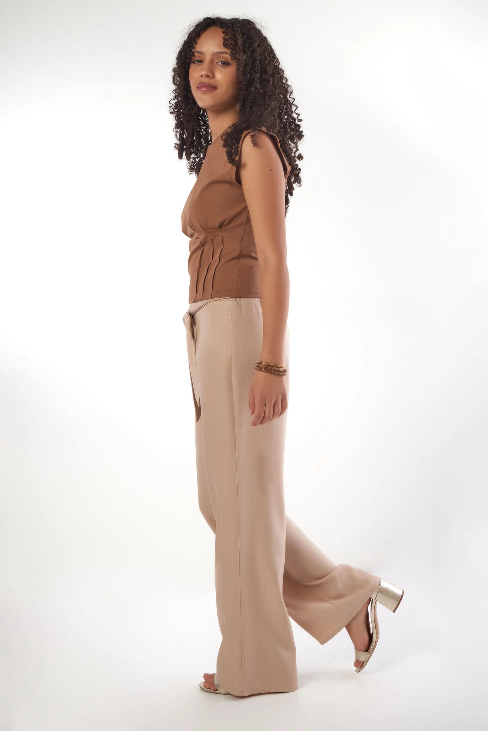 Pantalon à Ceinture Nouée - PONI2 - (R-B5) - Image 6