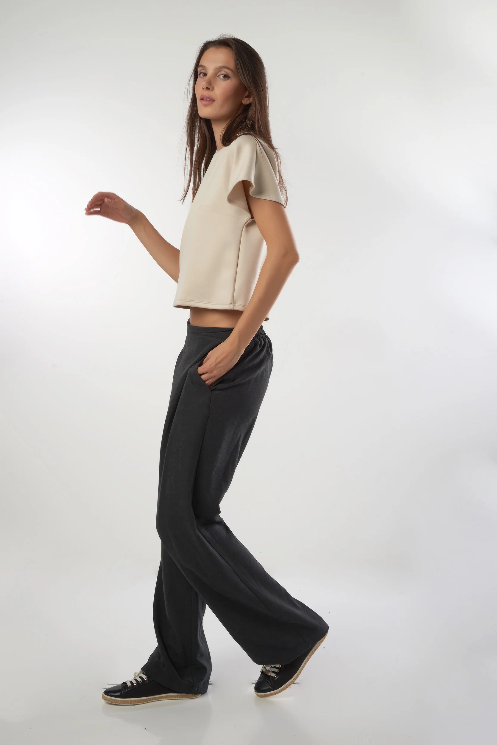 Pantalon propre avec taille élastique - DIELLA - (R-A14) - Image 18
