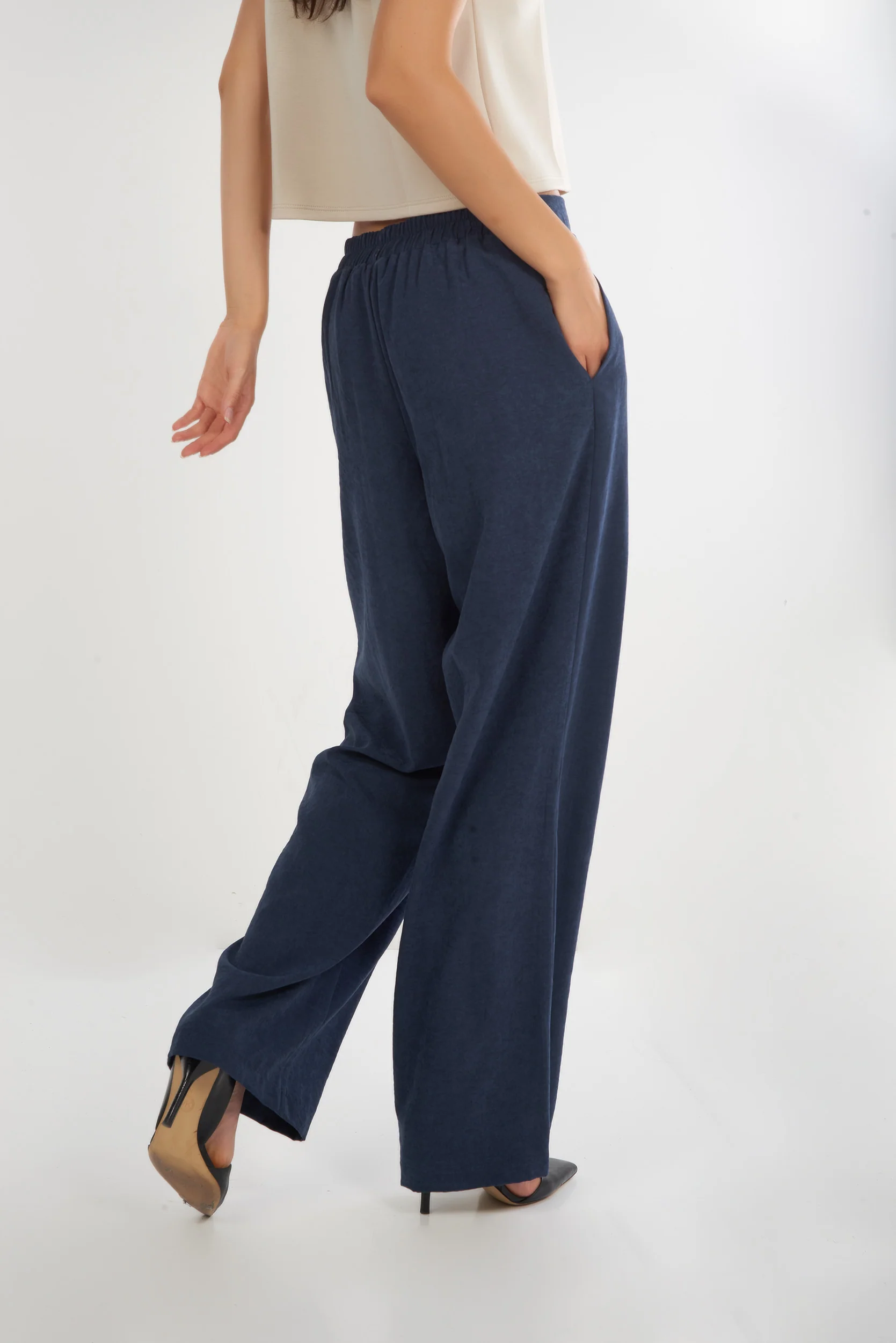 Pantalon propre avec taille élastique - DIELLA - (R-A14) - Image 8