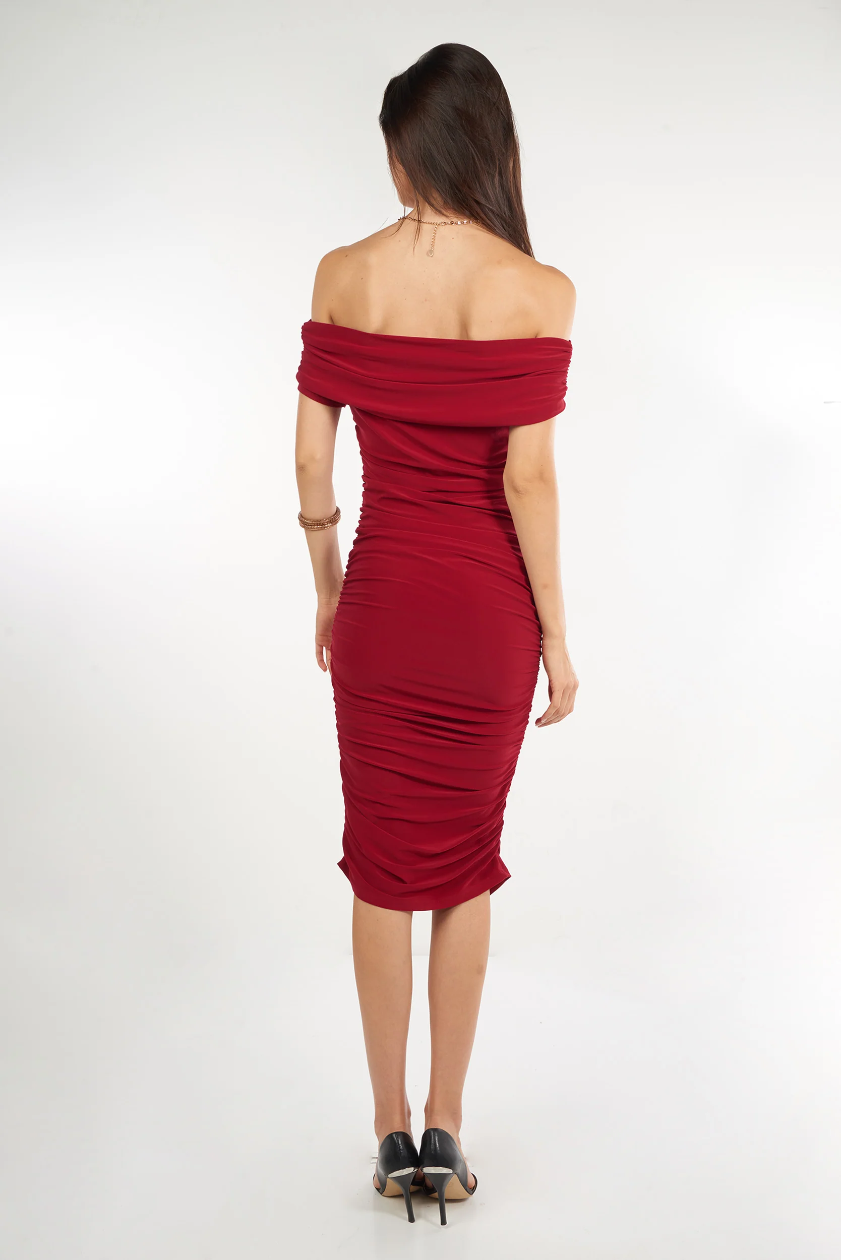 Robe à épaules dénudées - SIDONIA - (R-B12) - Image 9