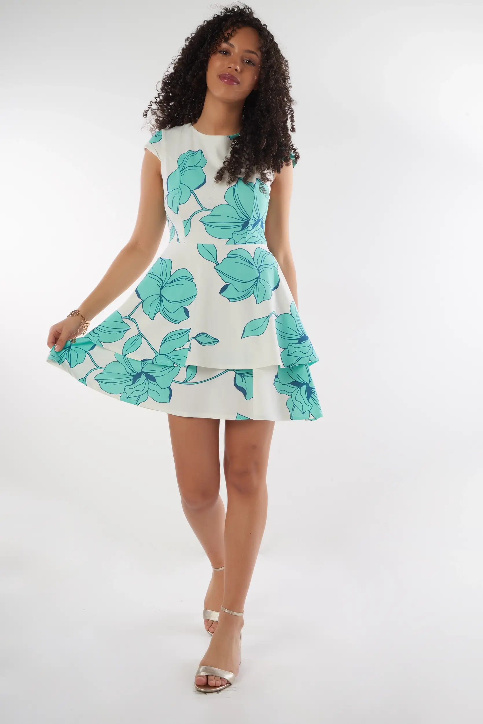 Robe Courte Évasée - MIGNONNE - (R-B1) - Image 10