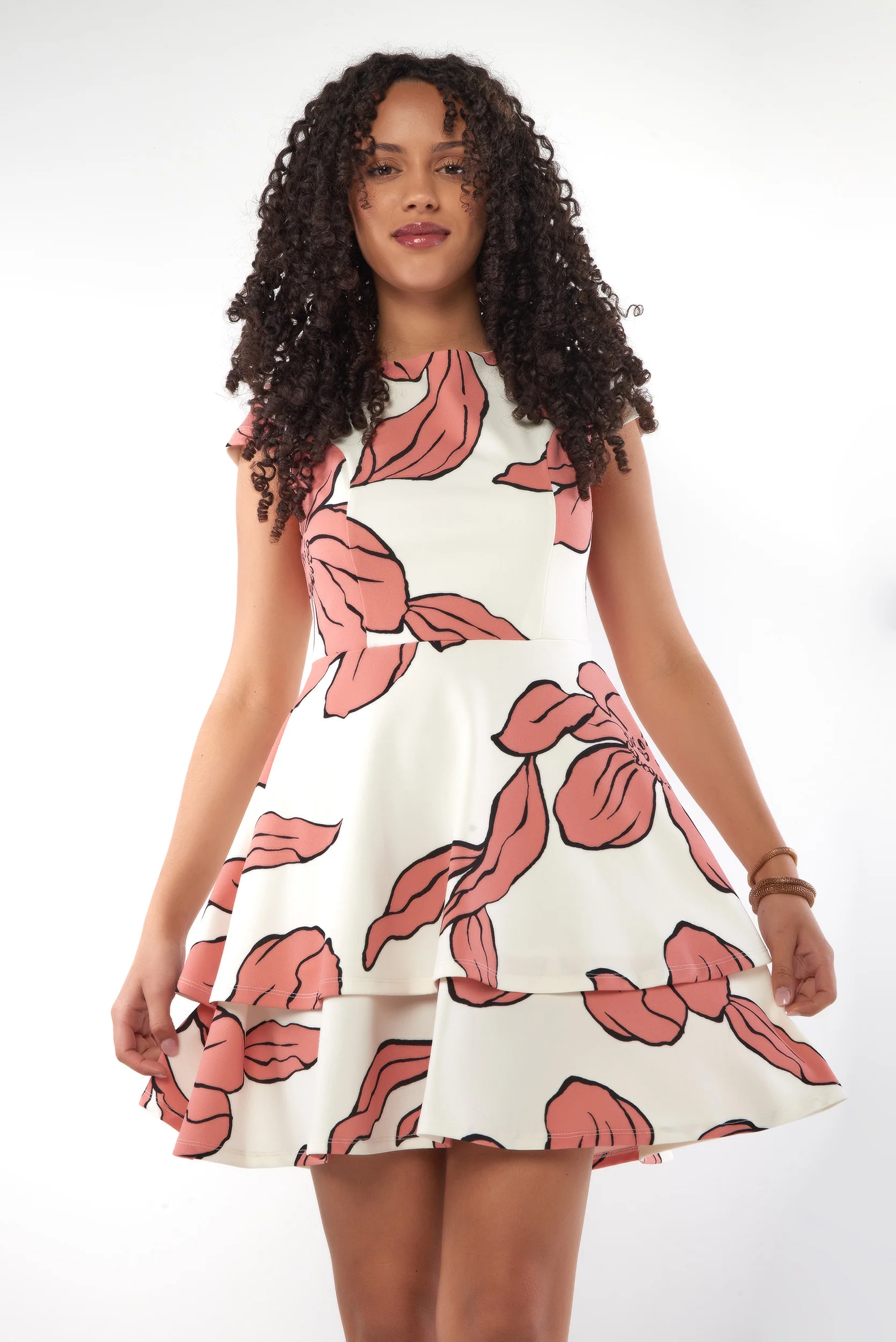 Robe Courte Évasée - MIGNONNE - (R-B1) - Image 7