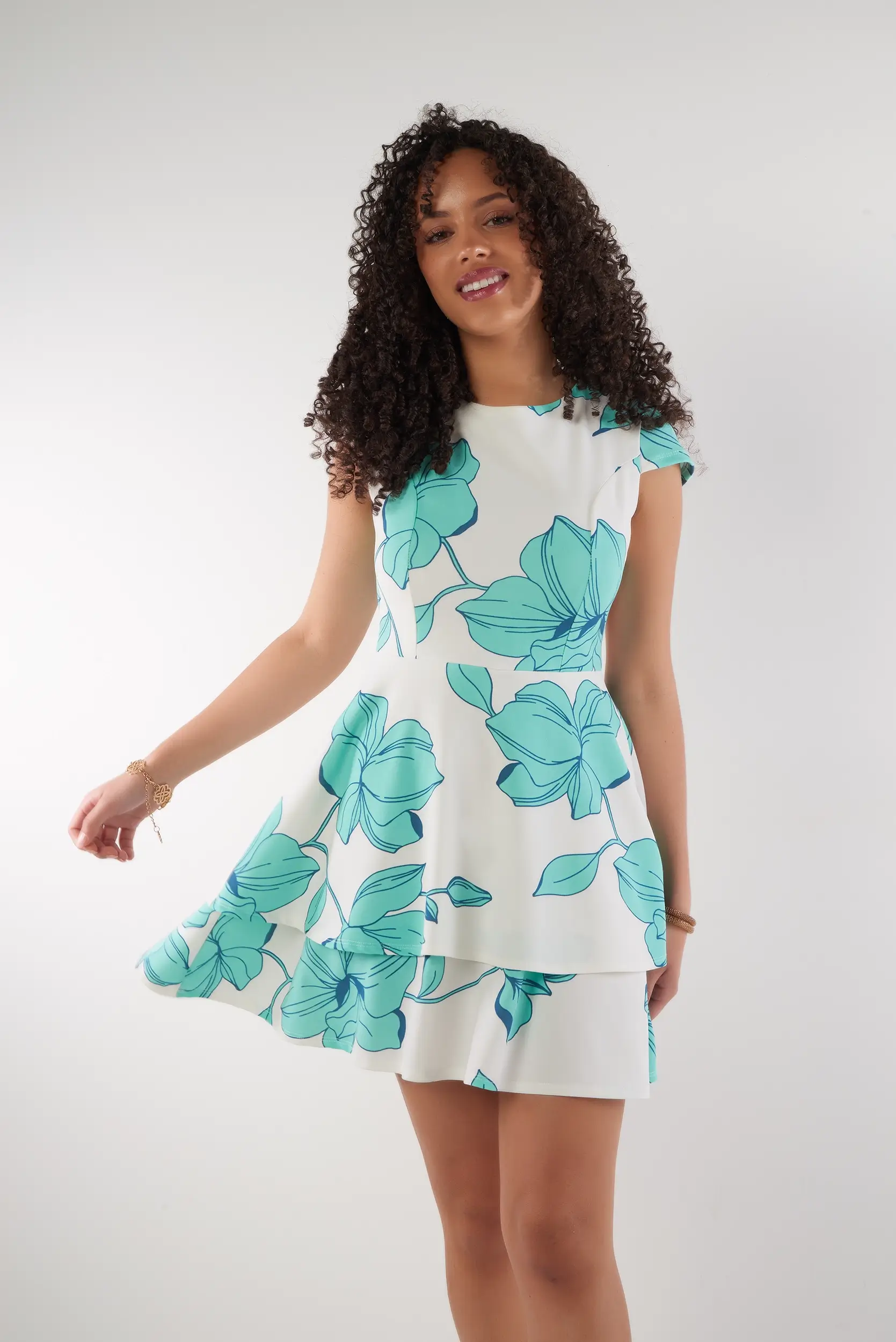 Robe Courte Évasée - MIGNONNE - (R-B1) - Image 8