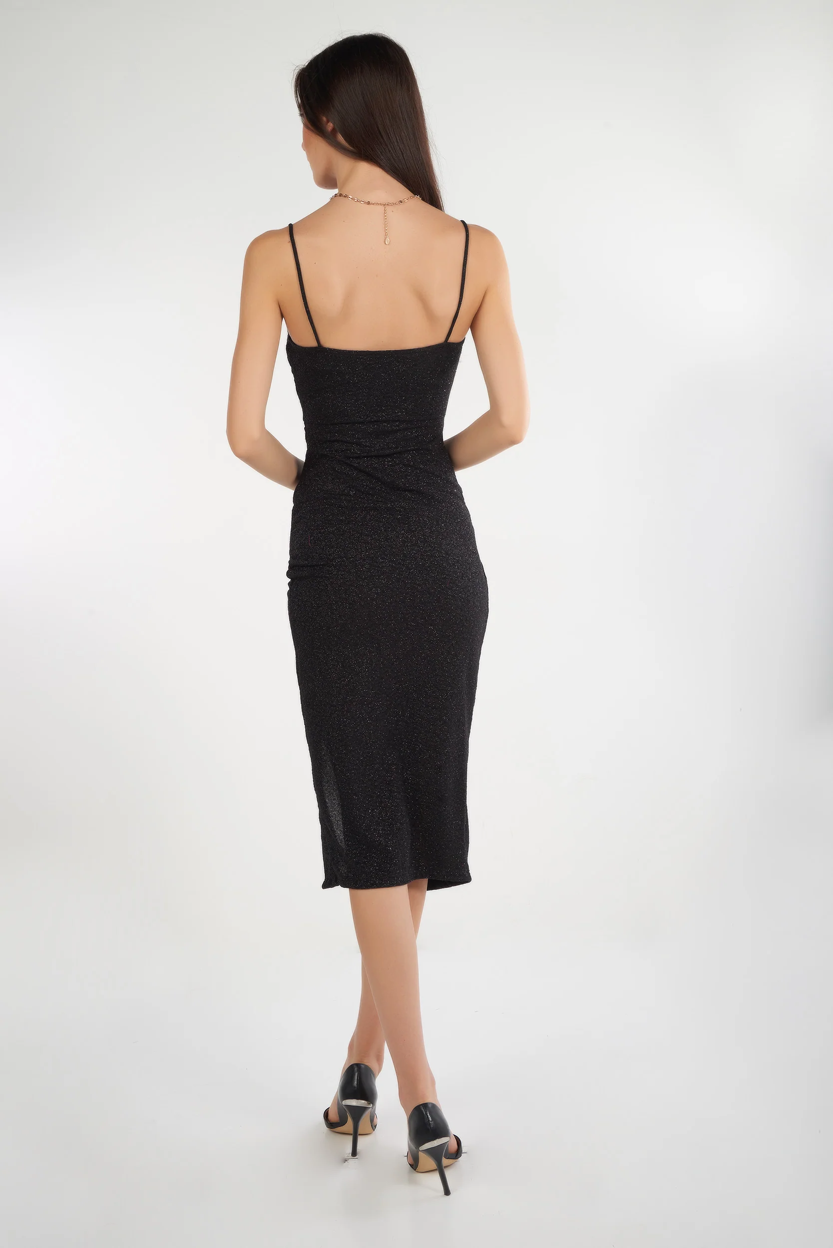 Robe brillante avec fente - AD1959Y2 - (E-B18) - Image 15