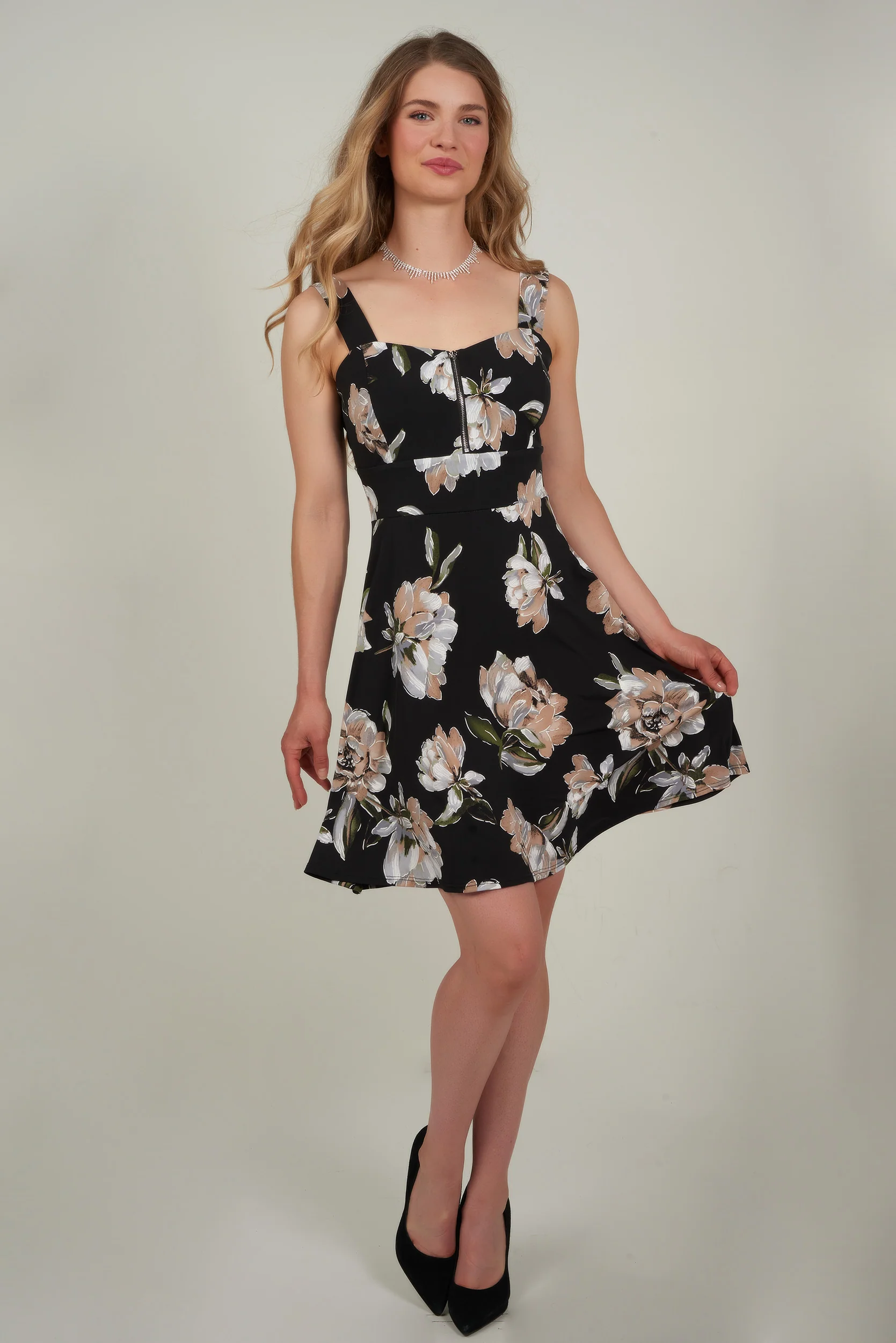 Robe imprimée avec fermeture éclair - PRIMA301Y2 - (R-C4) - Image 7