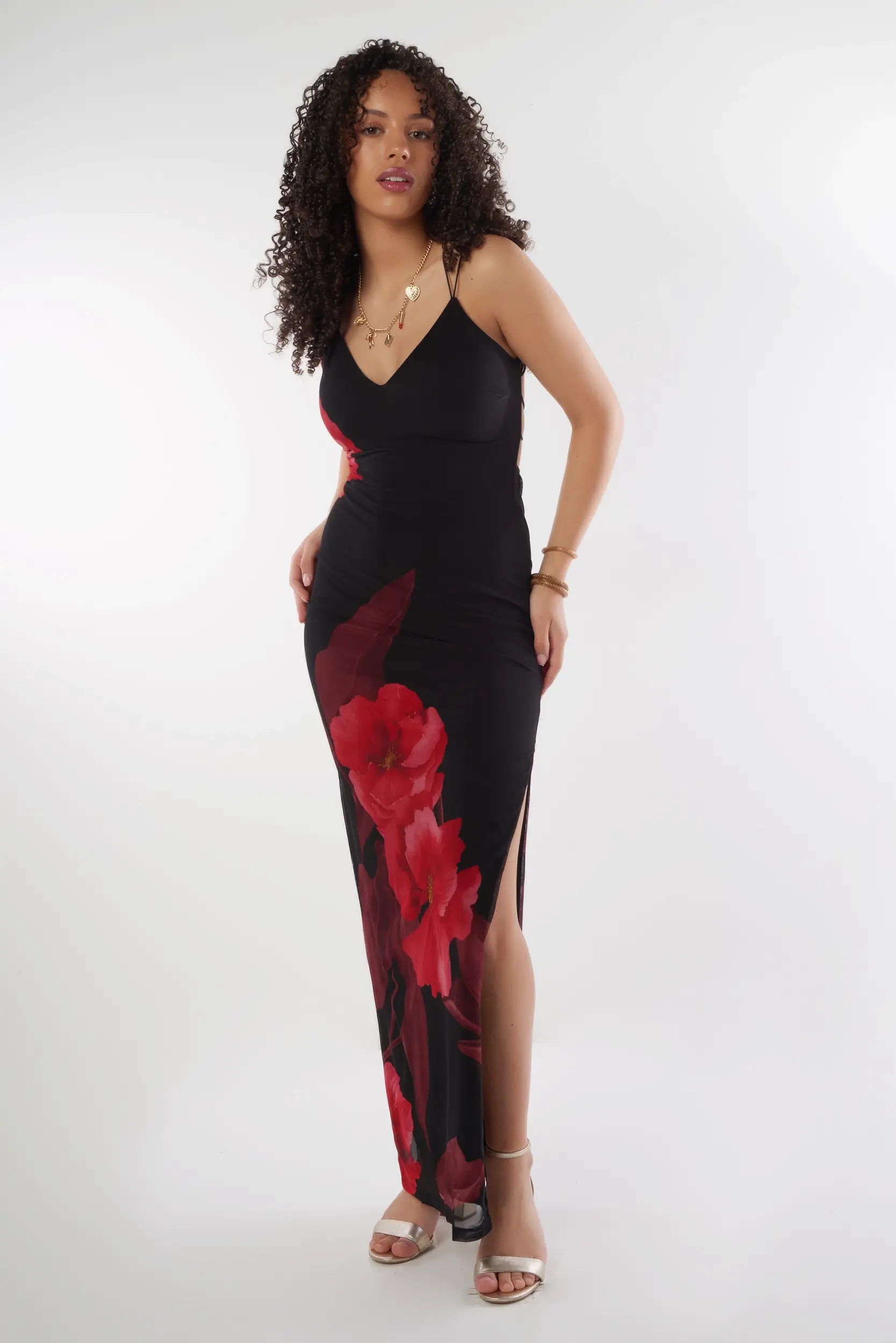 Robe Longue Fleurie - BD2160G - (E-A12) - Image 5