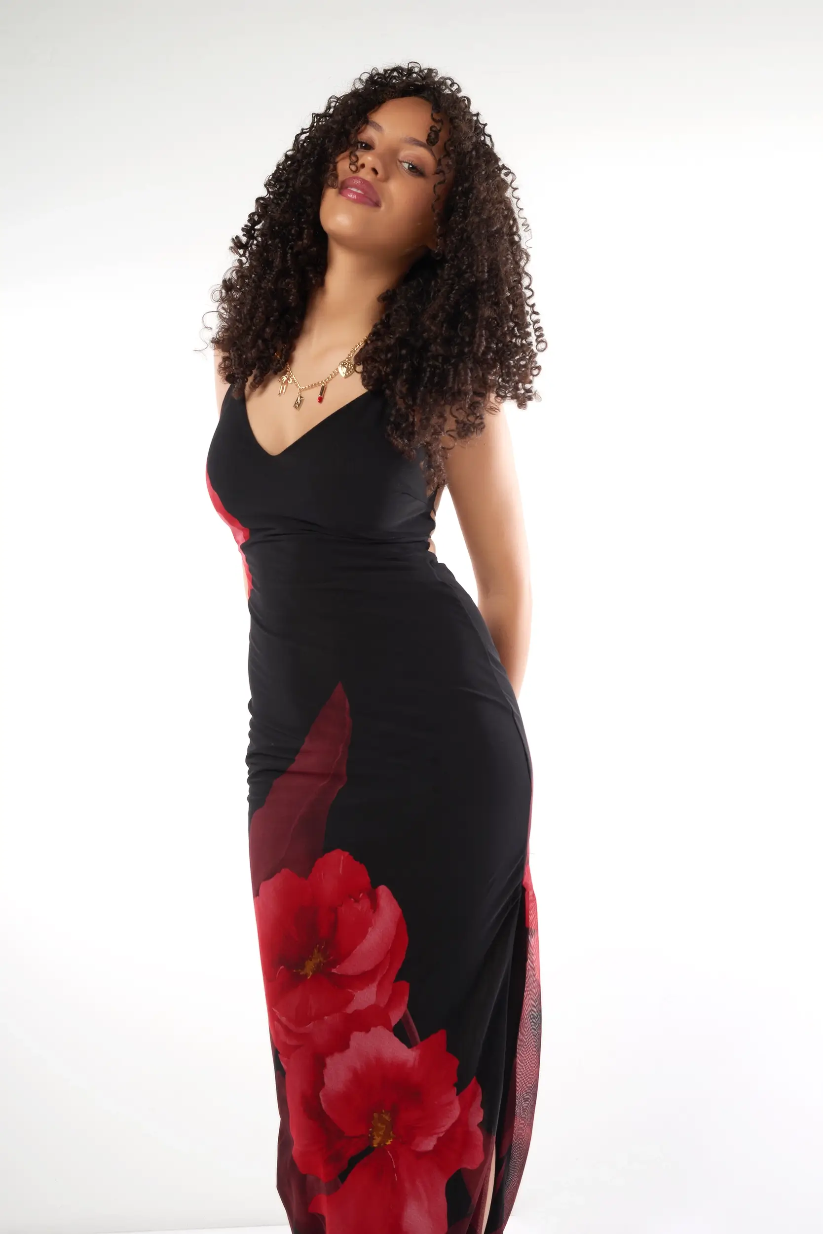 Robe Longue Fleurie - BD2160G - (E-A12) - Image 9