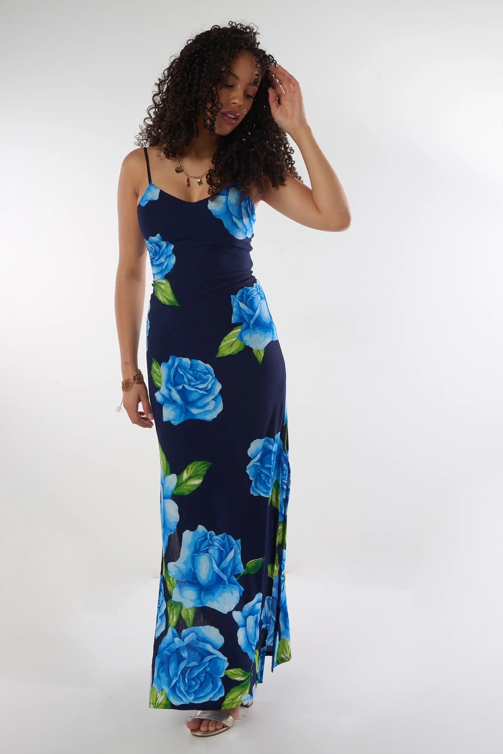 Robe Longue Fleurie - IDC660 - (E-A14) - Image 10