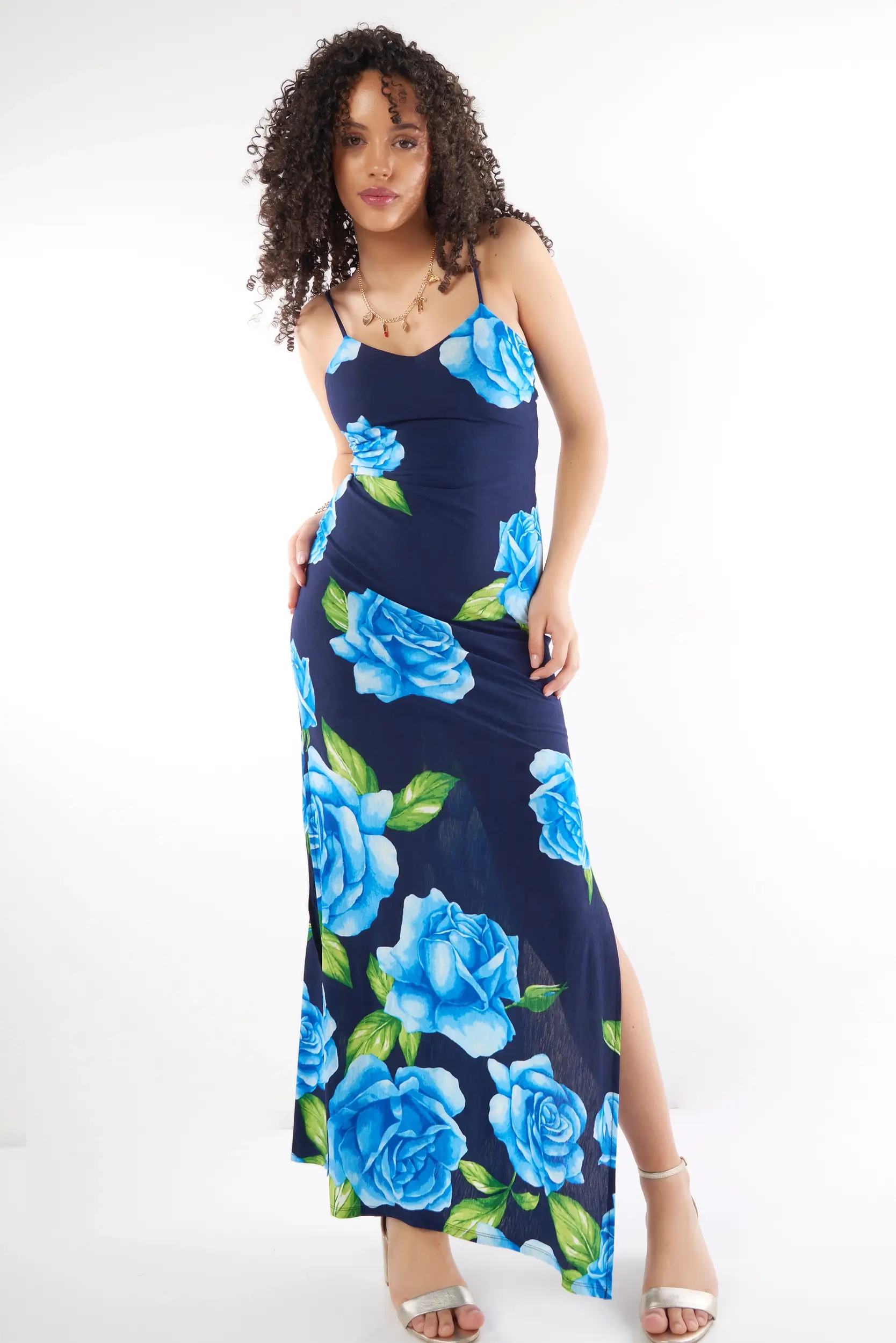 Robe Longue Fleurie - IDC660 - (E-A14) - Image 11