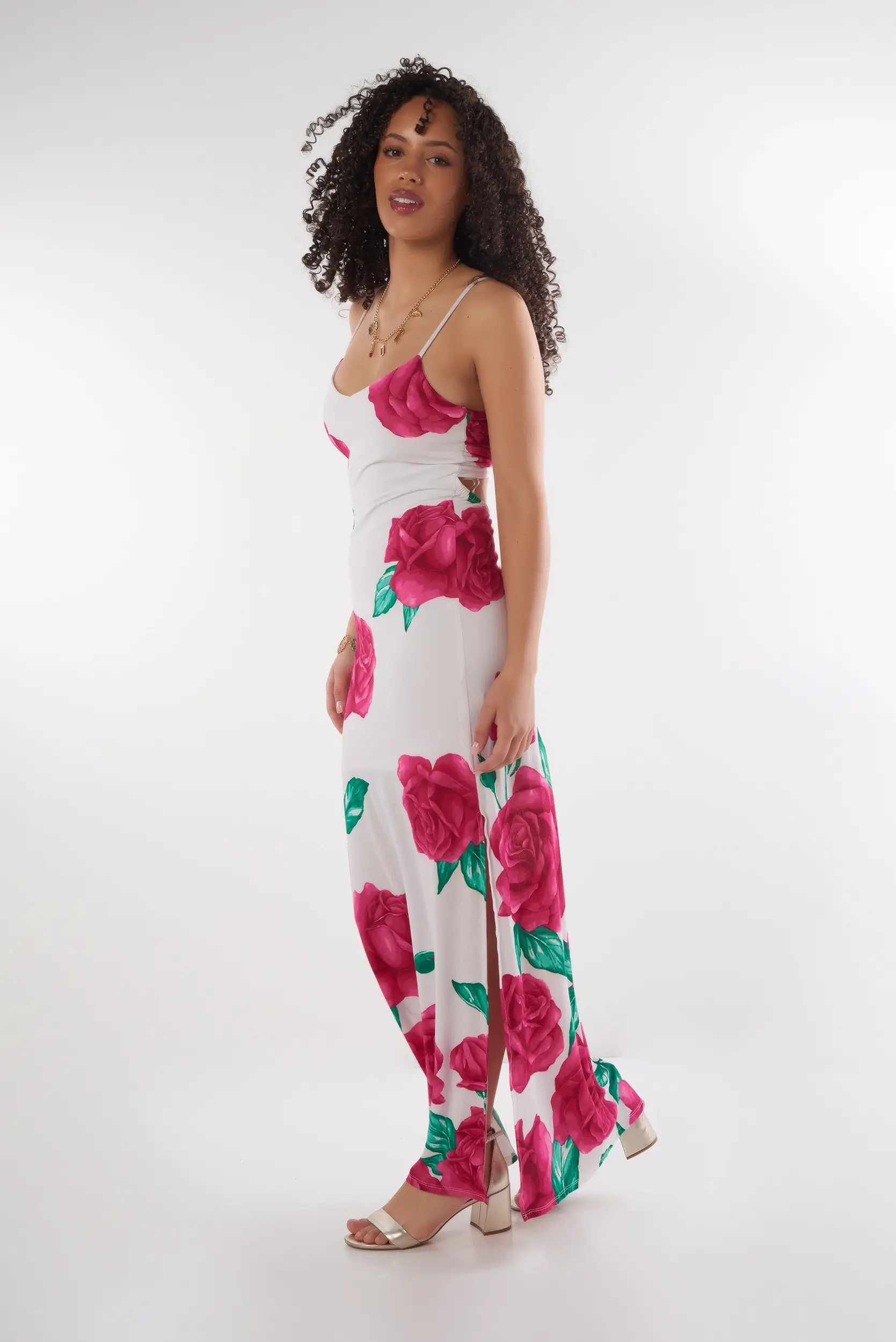 Robe Longue Fleurie - IDC660 - (E-A14) - Image 2
