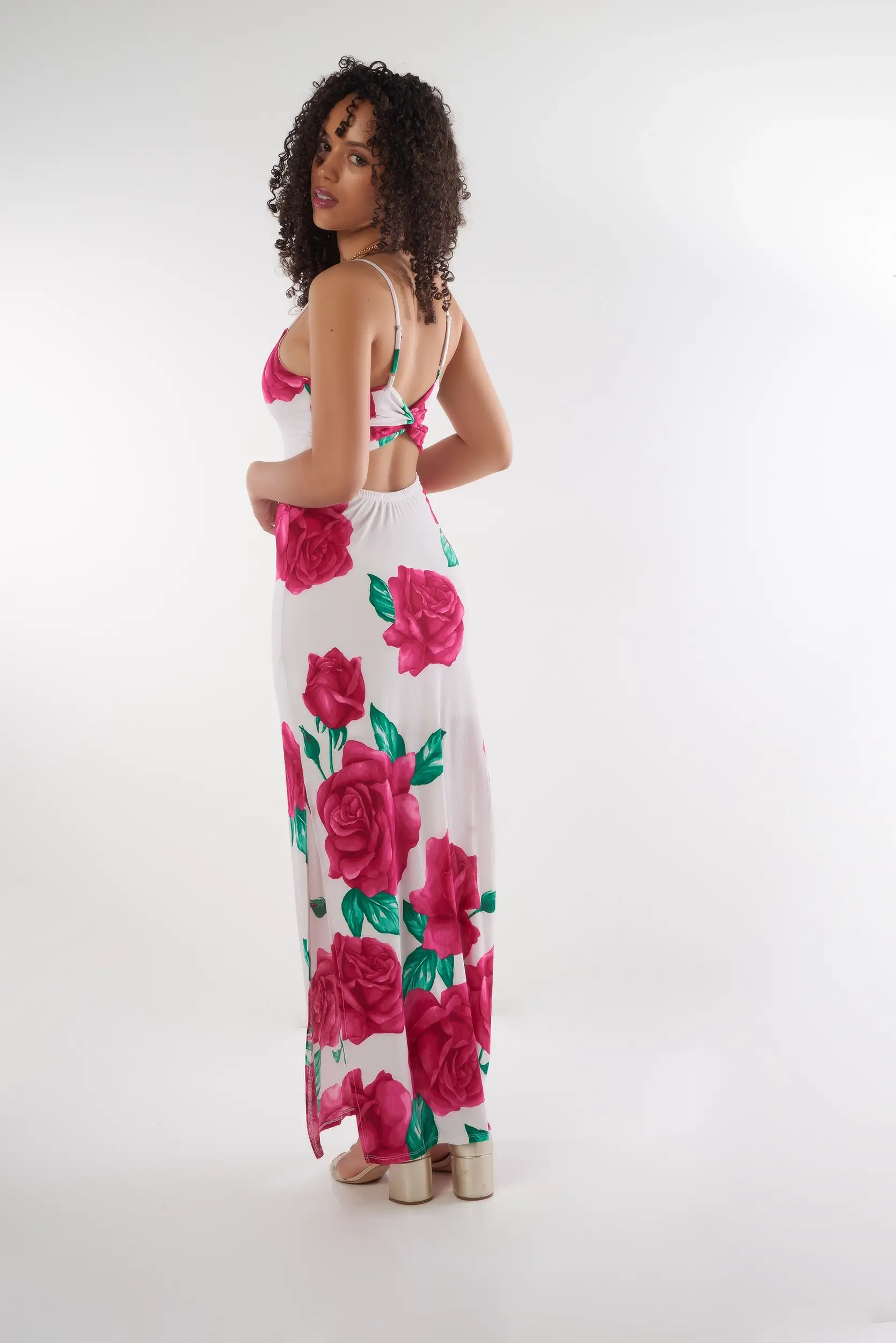 Robe Longue Fleurie - IDC660 - (E-A14) - Image 3
