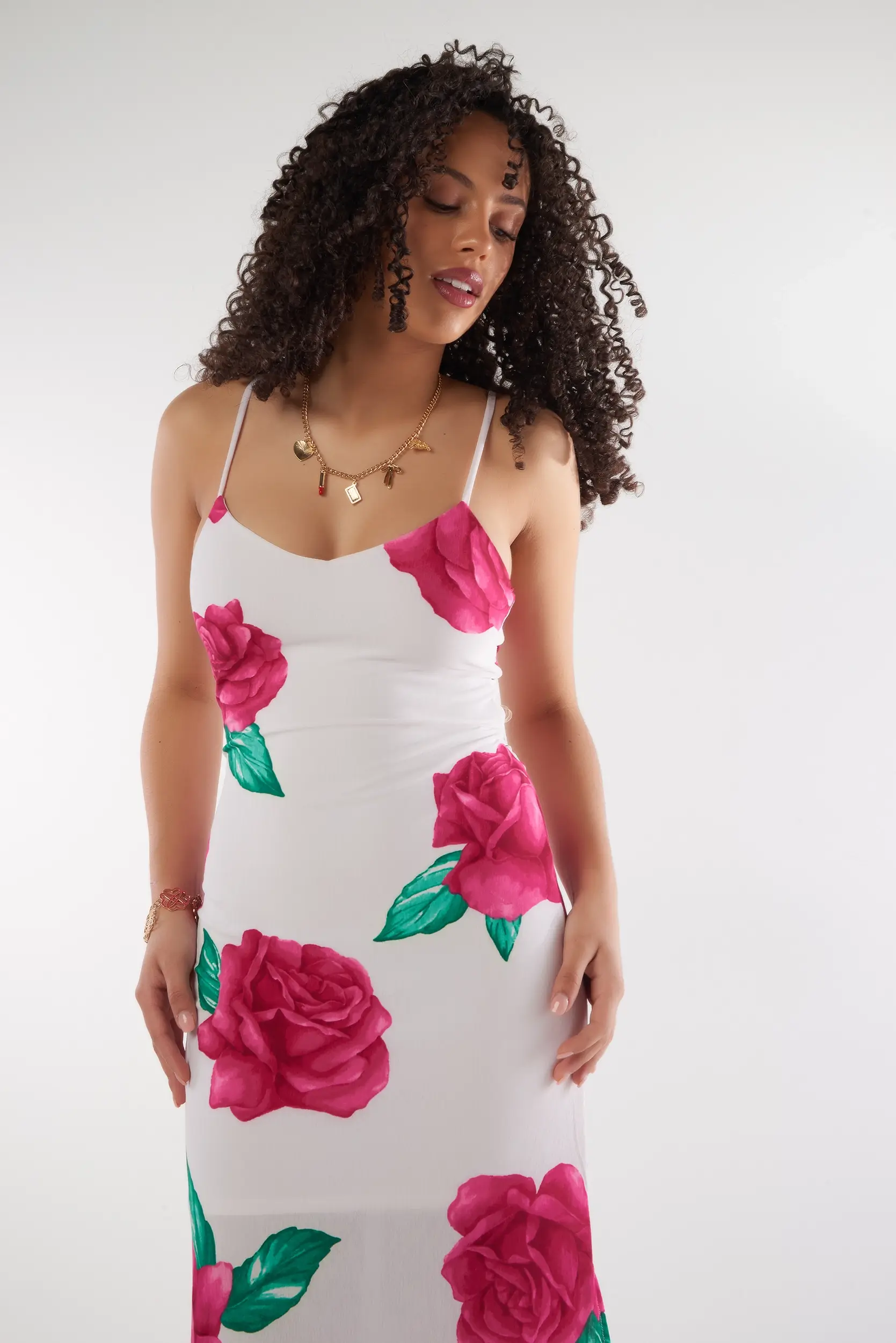 Robe Longue Fleurie - IDC660 - (E-A14) - Image 6