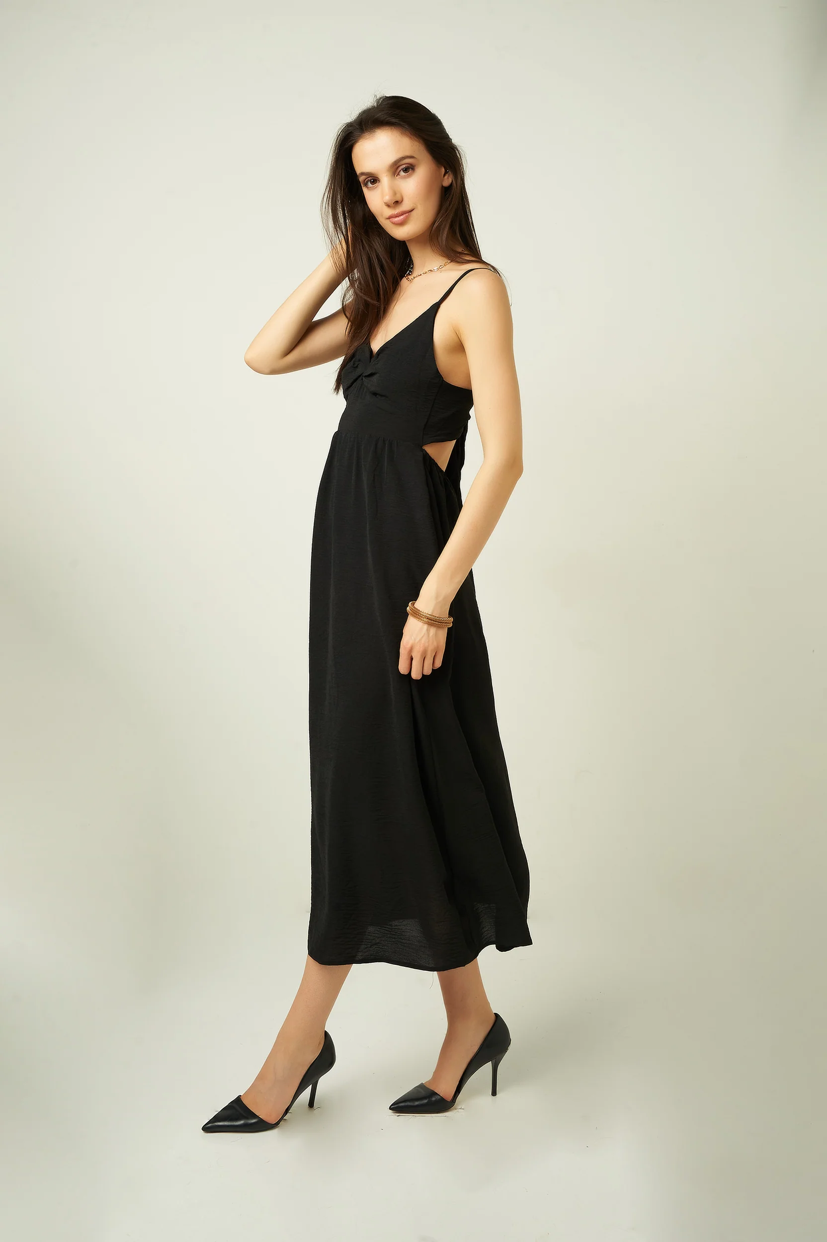 Robe midi à dos ouvert - D6A4400 - (E-A15) - Image 3