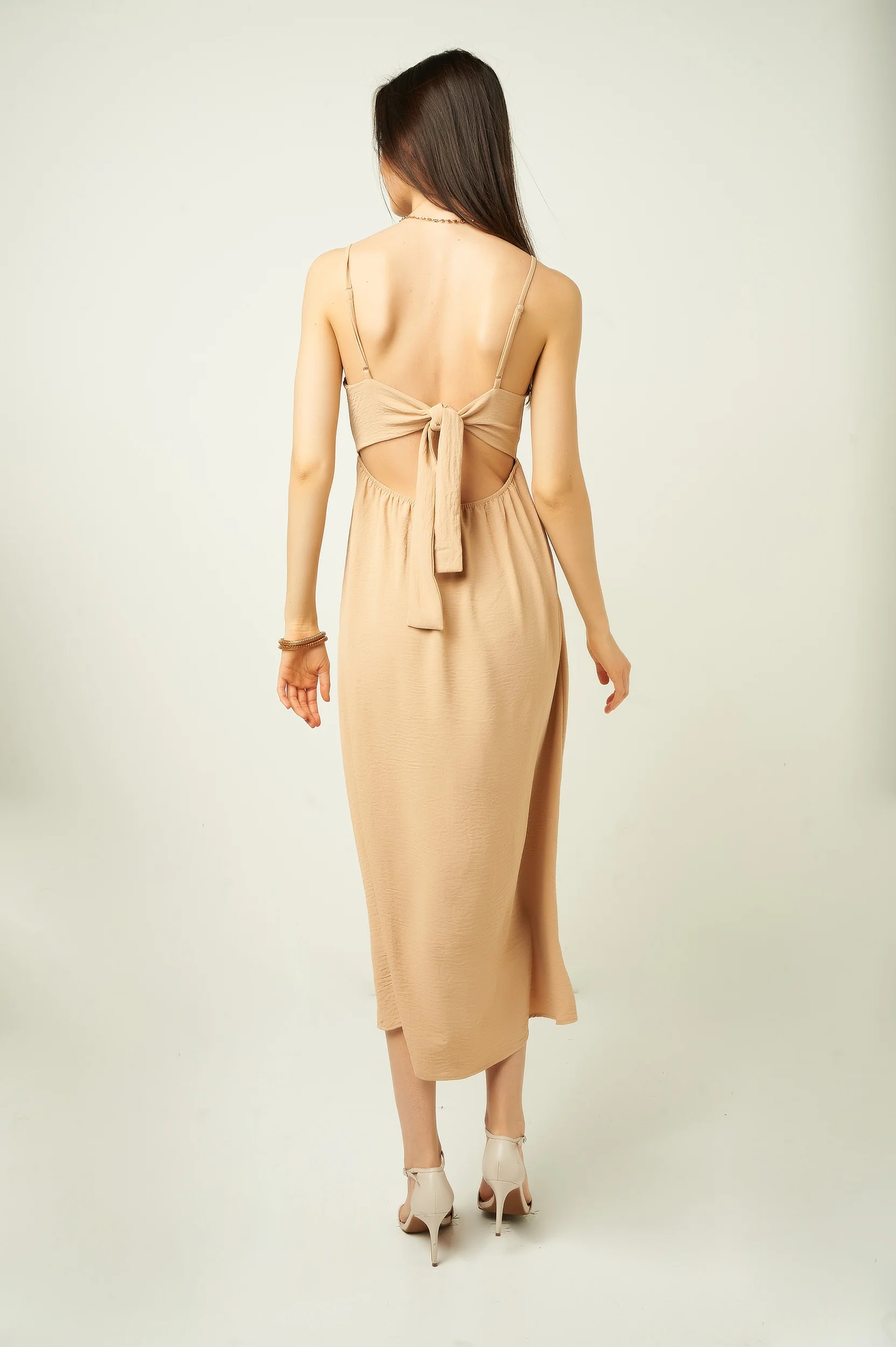 Robe midi à dos ouvert - D6A4400 - (E-A15) - Image 8