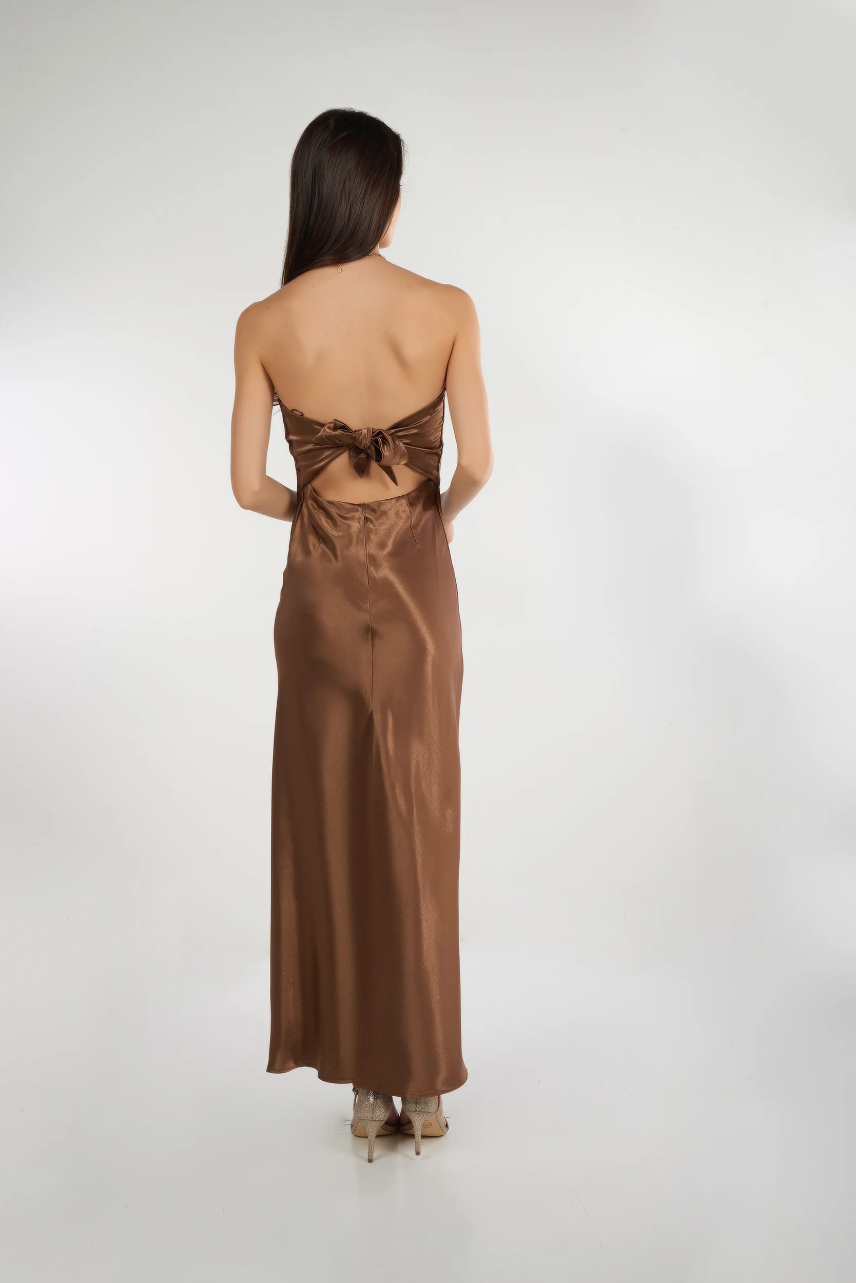 Robe bustier en satin - MD1769-1 - (E-A16) - Image 2